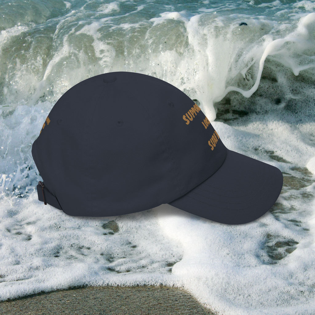 Surf Band Dad Cap - Gold Embroidery