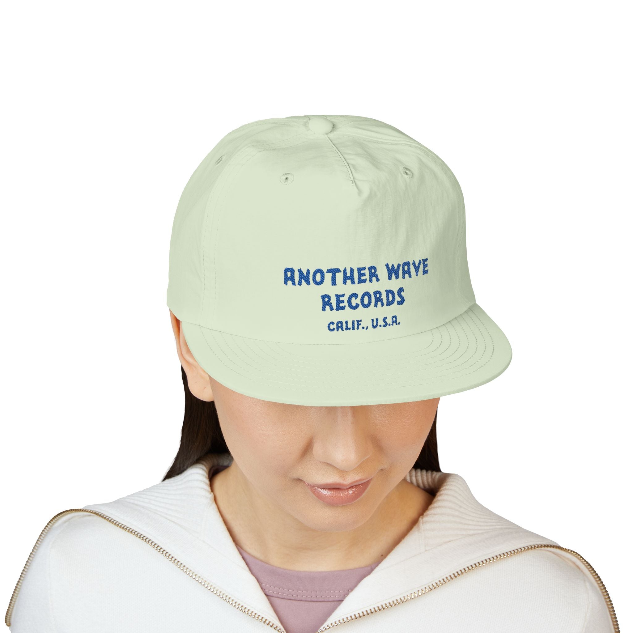 Another Wave Records Surf Cap – Blue Embroidery – Calif. U.S.A.