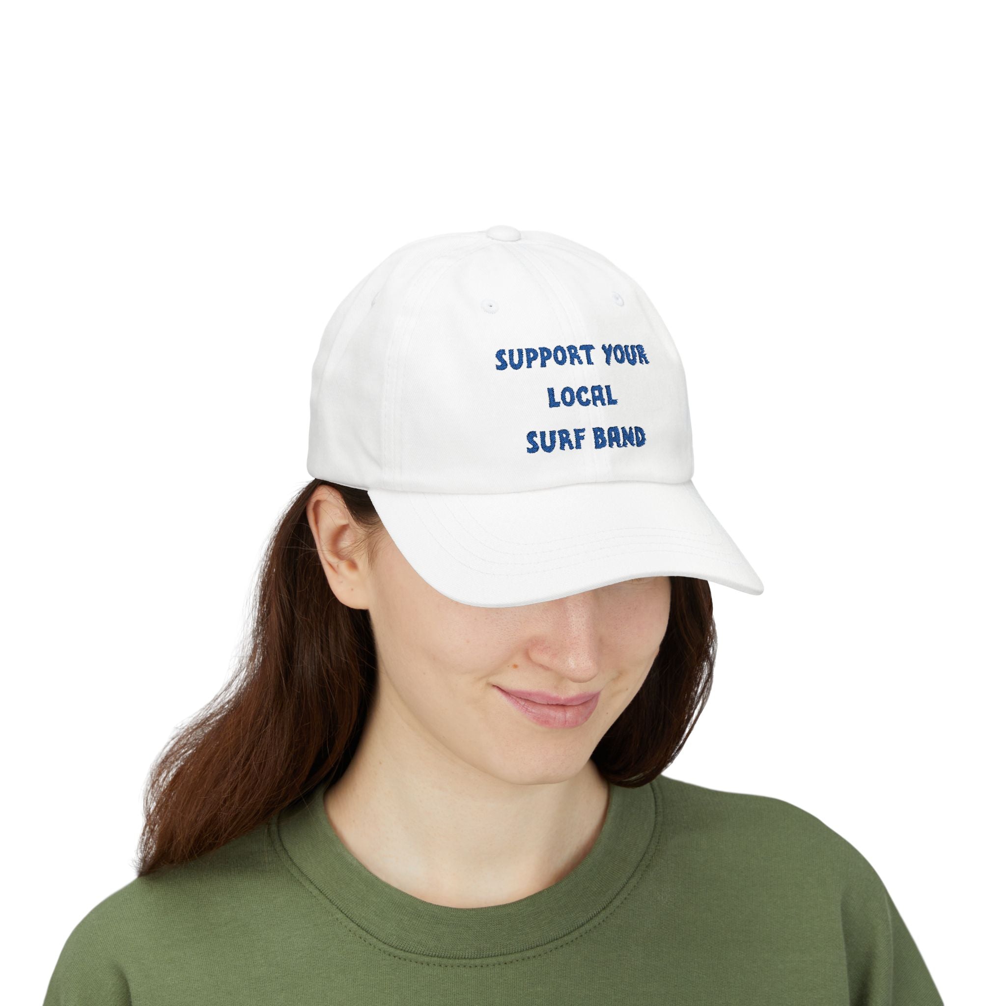 Surf Band Dad Hat - Blue Embroidery