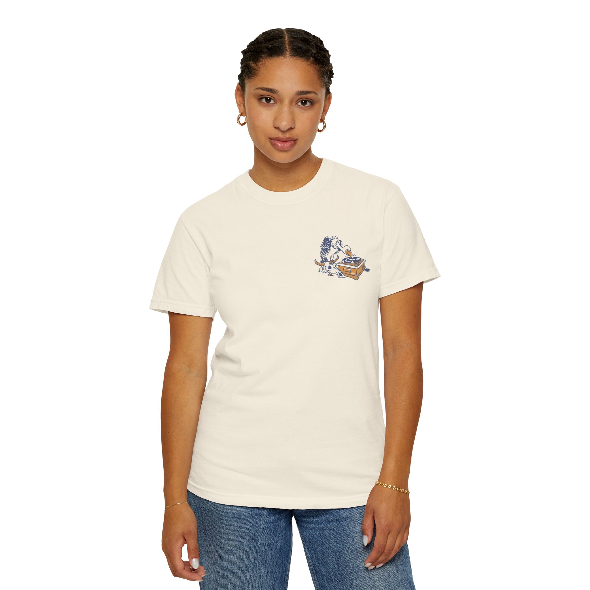 Another Wave Records Signature Vulture Tee (Garment Dyed)