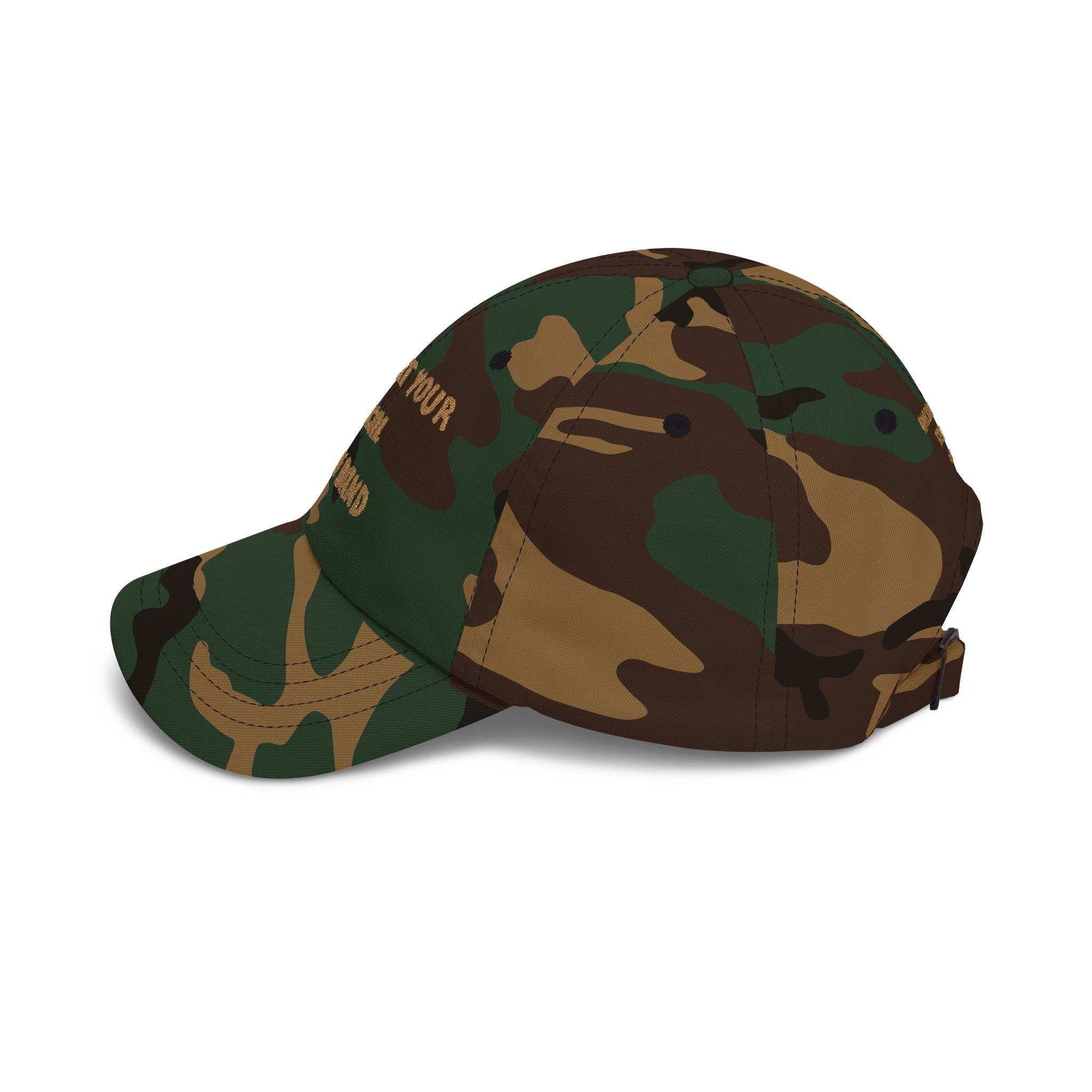 Surf Band Dad Cap - Gold Embroidery