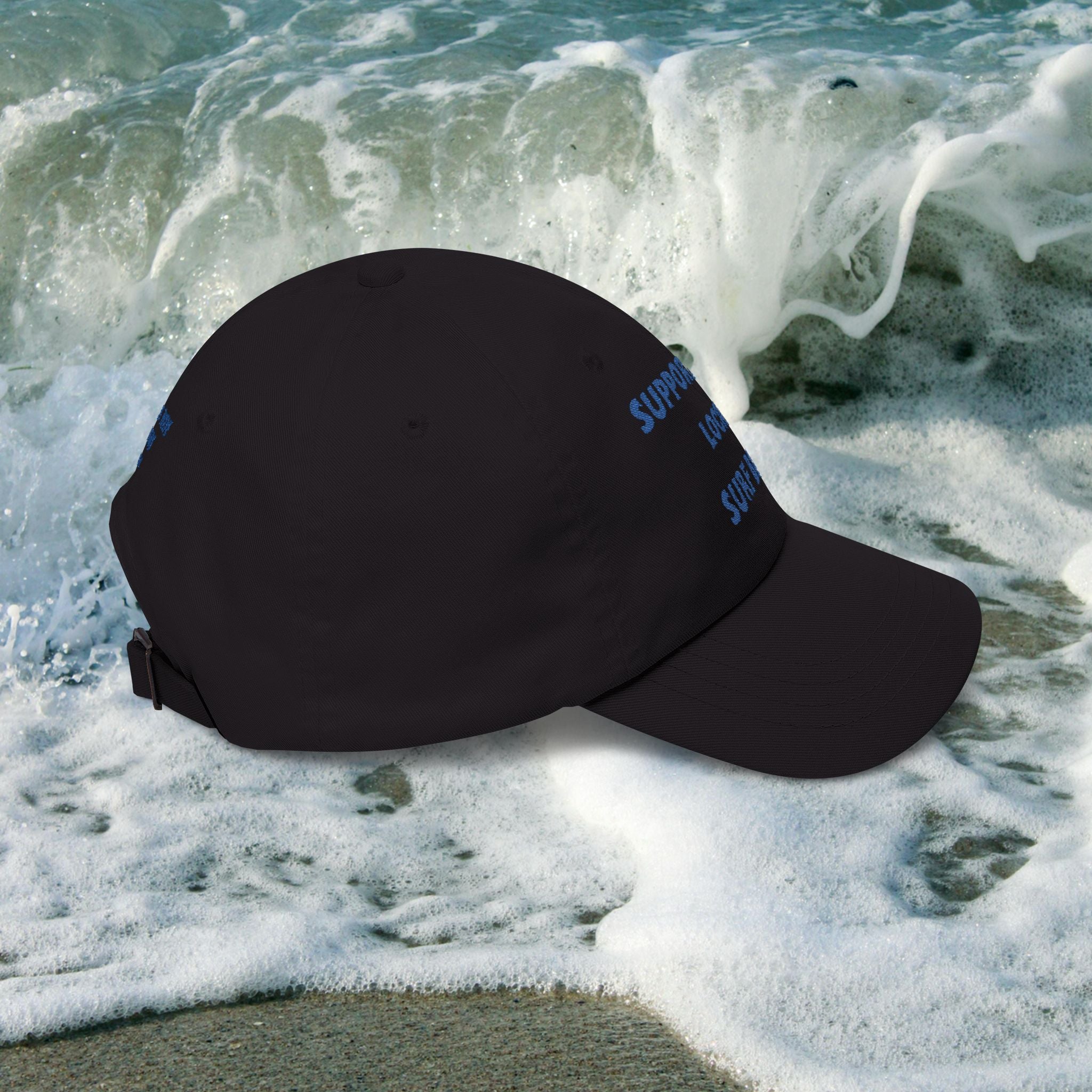 Surf Band Dad Hat - Blue Embroidery