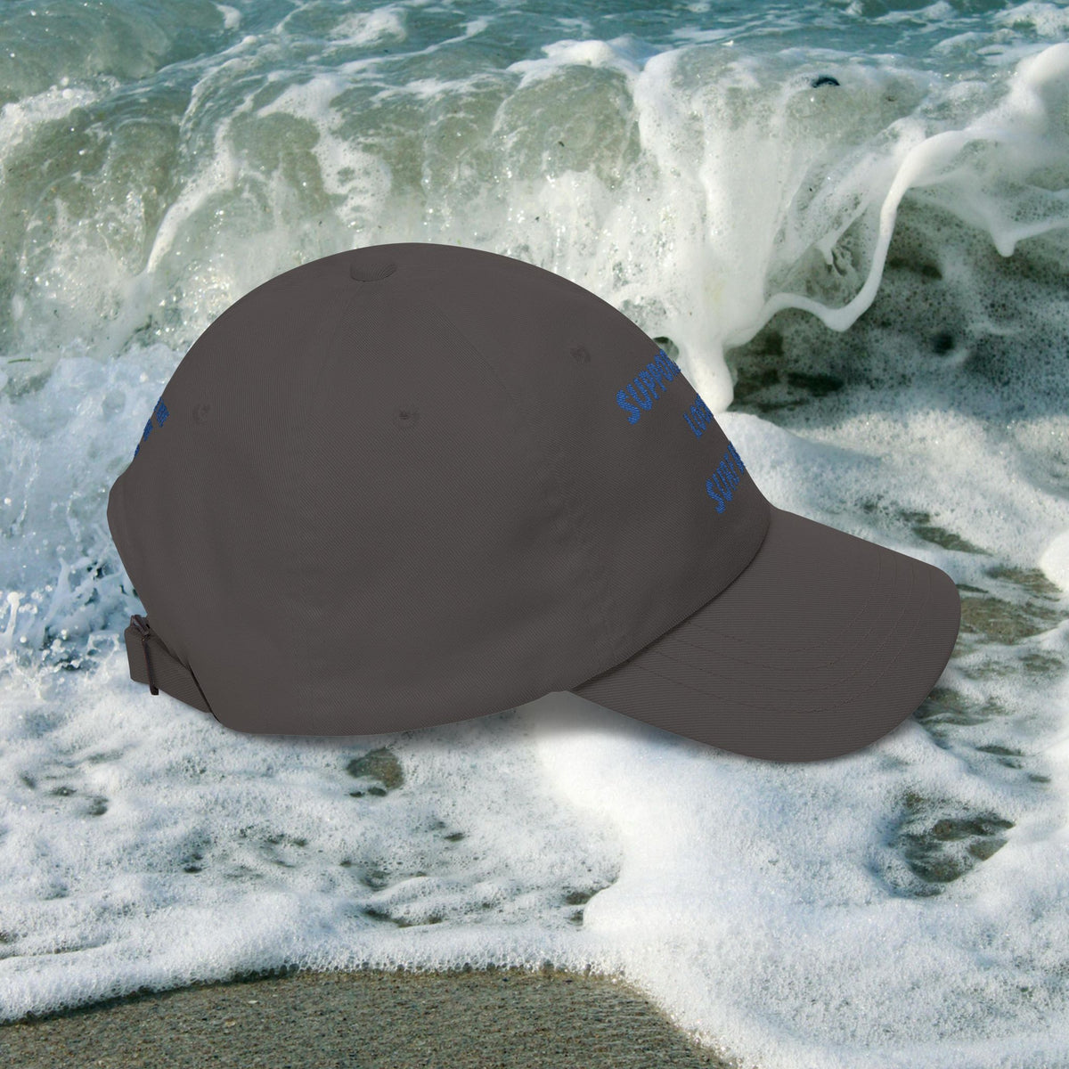 Surf Band Dad Hat - Blue Embroidery