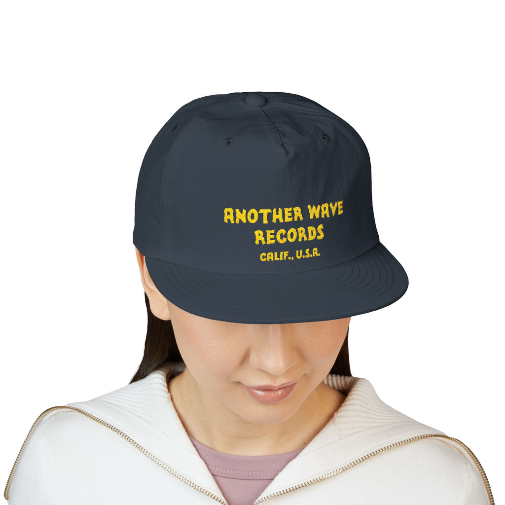 Another Wave Records Surf Cap – Yellow Embroidery – Calif. U.S.A.