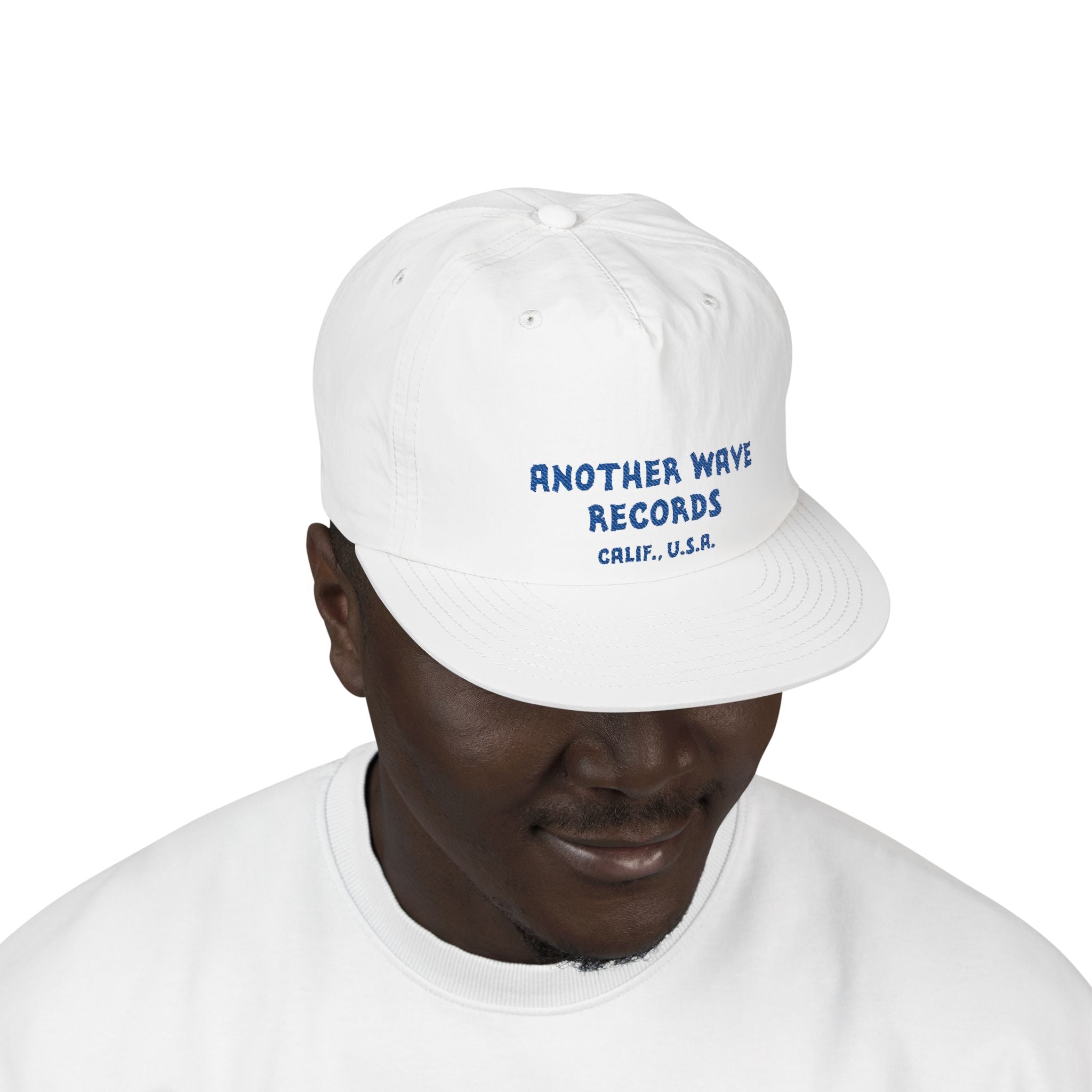 Another Wave Records Surf Cap – Blue Embroidery – Calif. U.S.A.