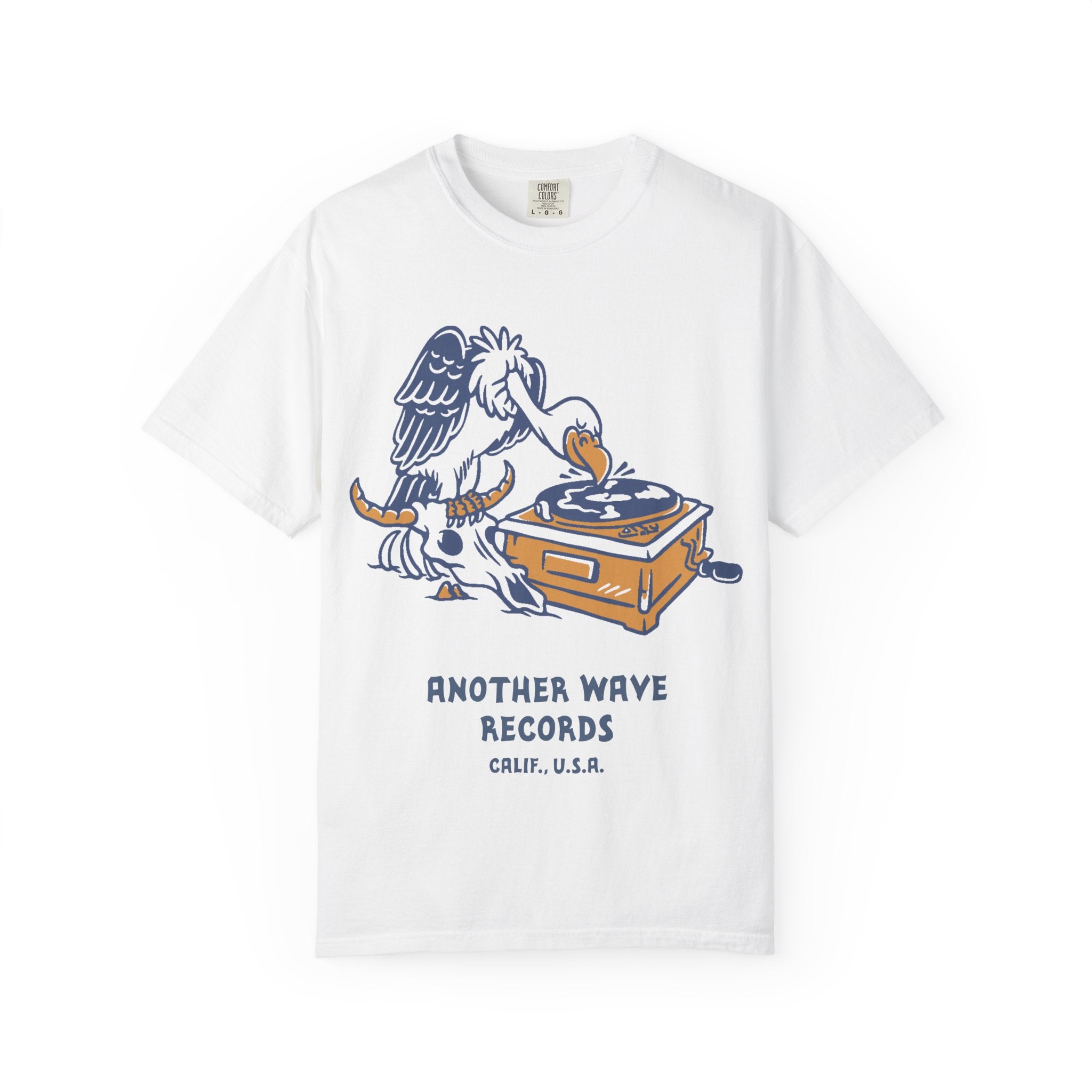Another Wave Records – Vulture Crate Tee (Front Print)