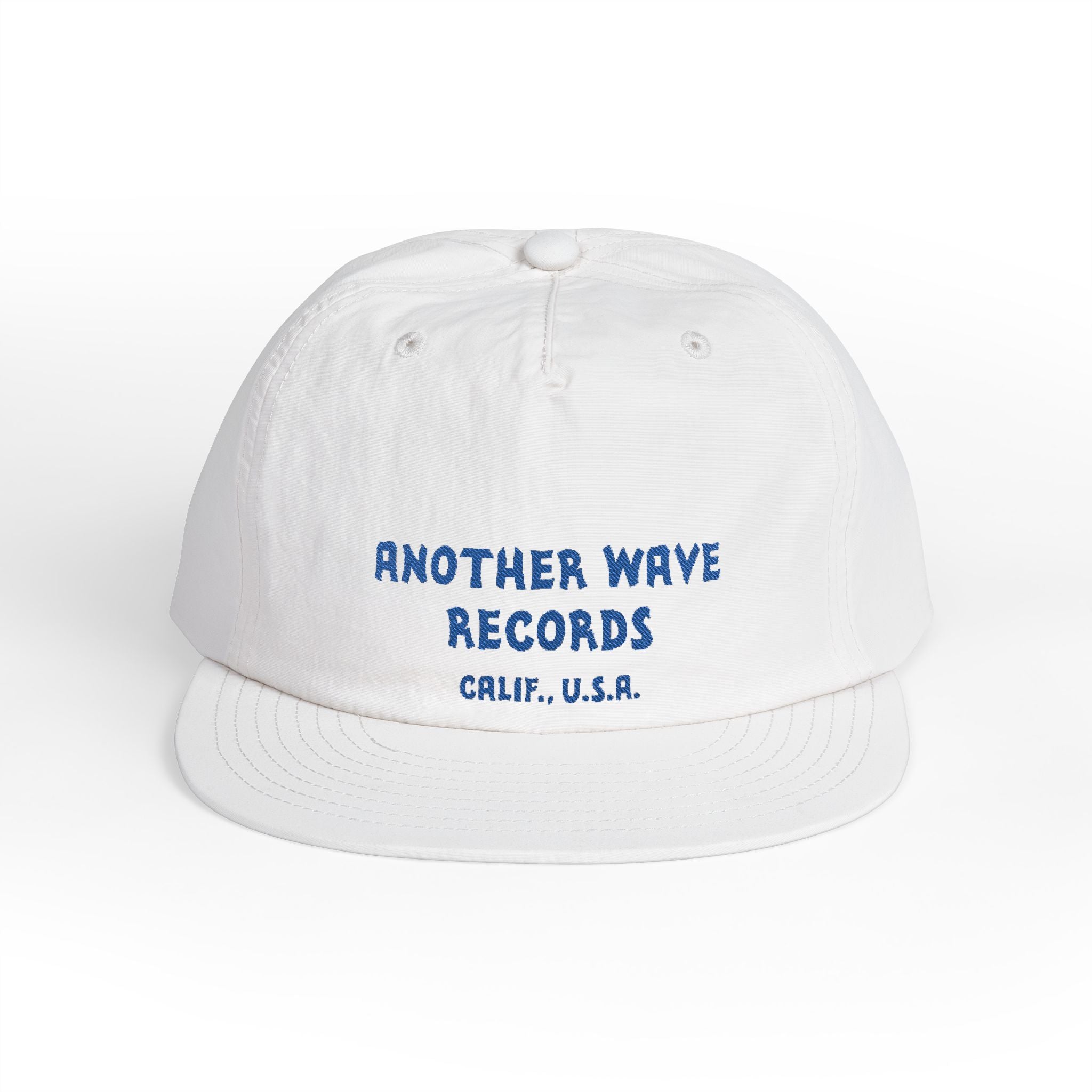 Another Wave Records Surf Cap – Blue Embroidery – Calif. U.S.A.