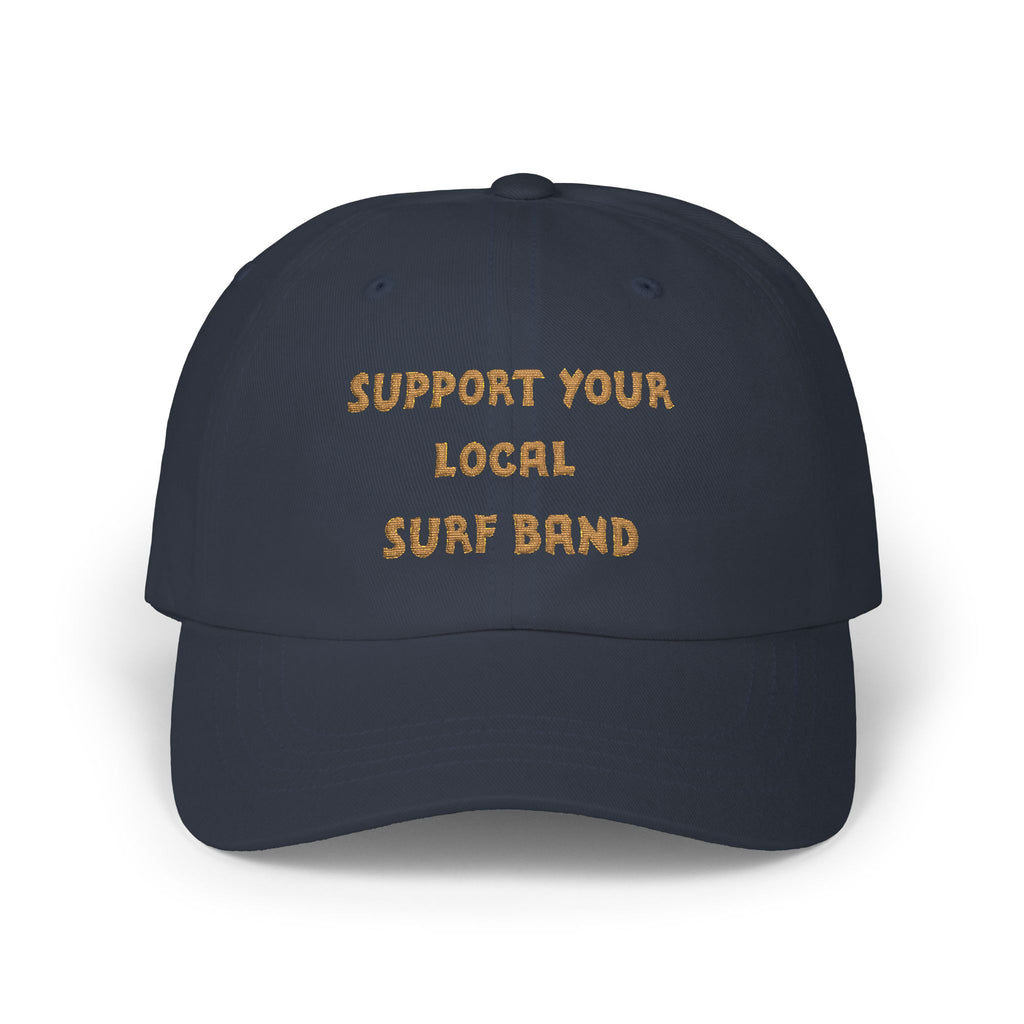 Surf Band Dad Cap - Gold Embroidery