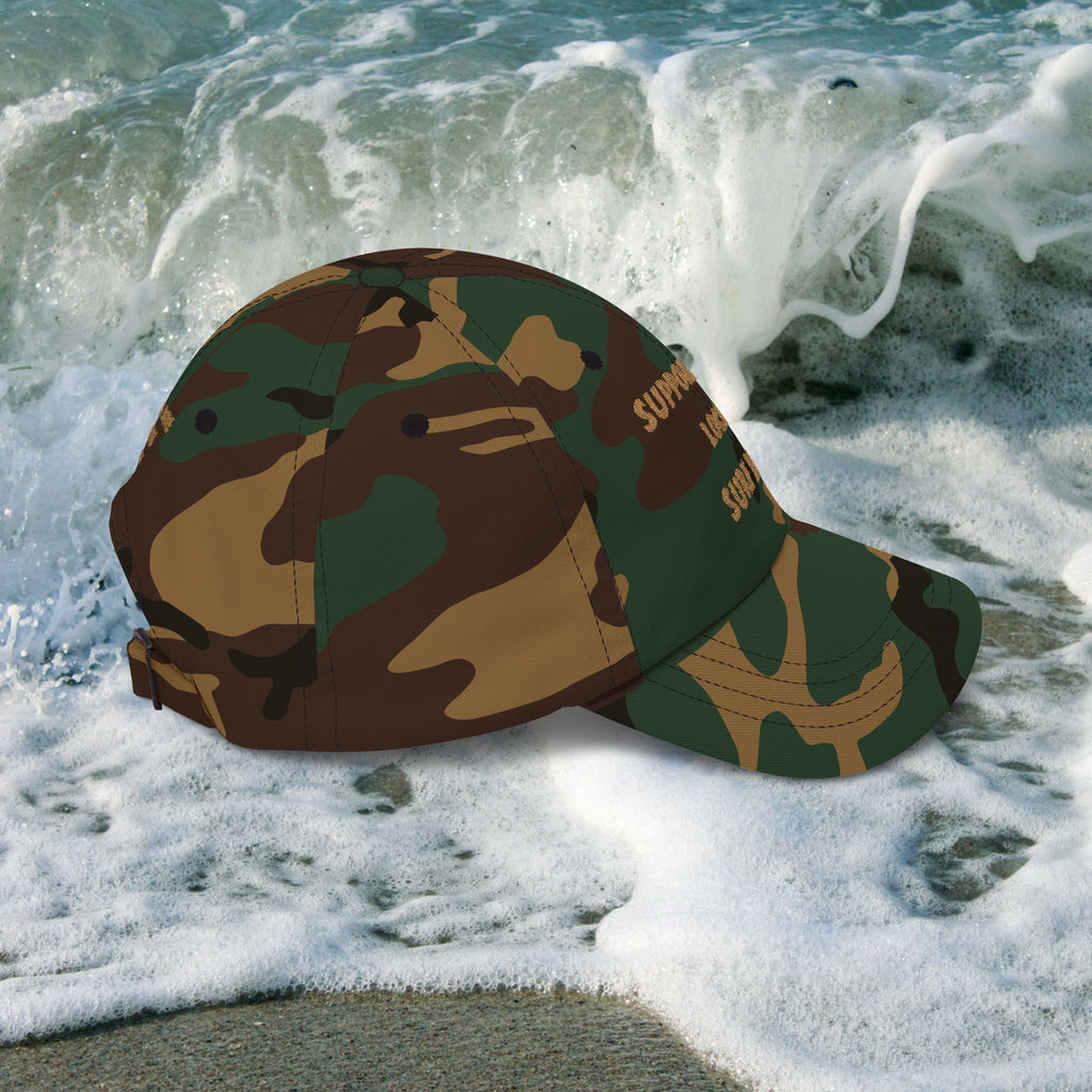 Surf Band Dad Cap - Gold Embroidery