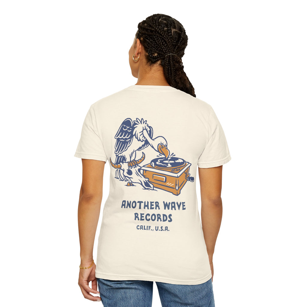 Another Wave Records Signature Vulture Tee (Garment Dyed)