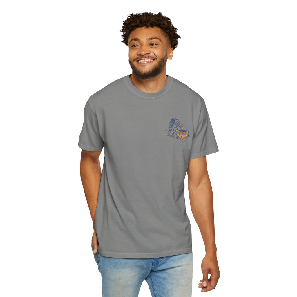 Another Wave Records Signature Vulture Tee (Garment Dyed)