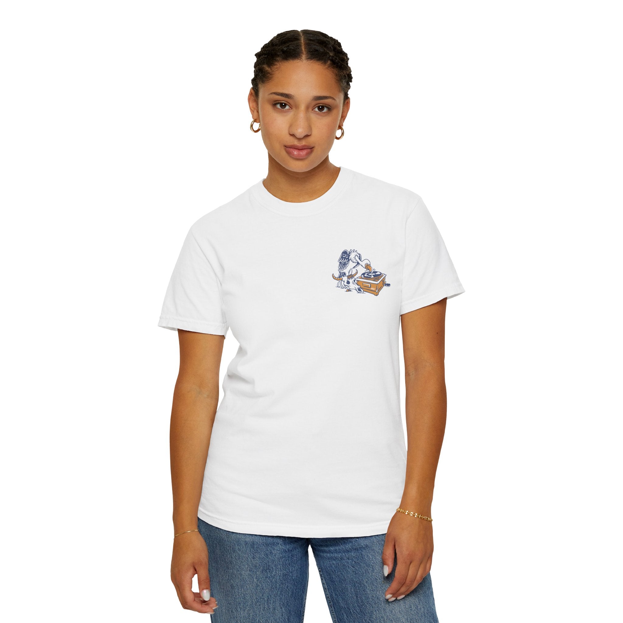 Another Wave Records Signature Vulture Tee (Garment Dyed)