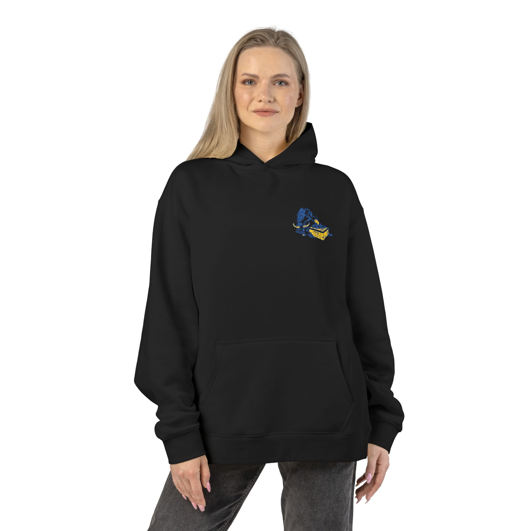 Another Wave Records – Vulture Embroidered Hood (Relaxed Fit)