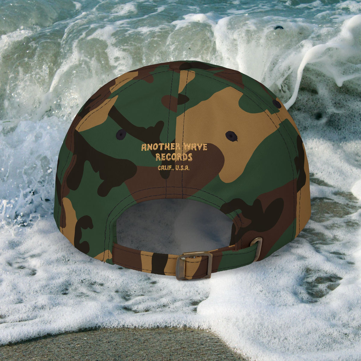 Surf Band Dad Cap - Gold Embroidery
