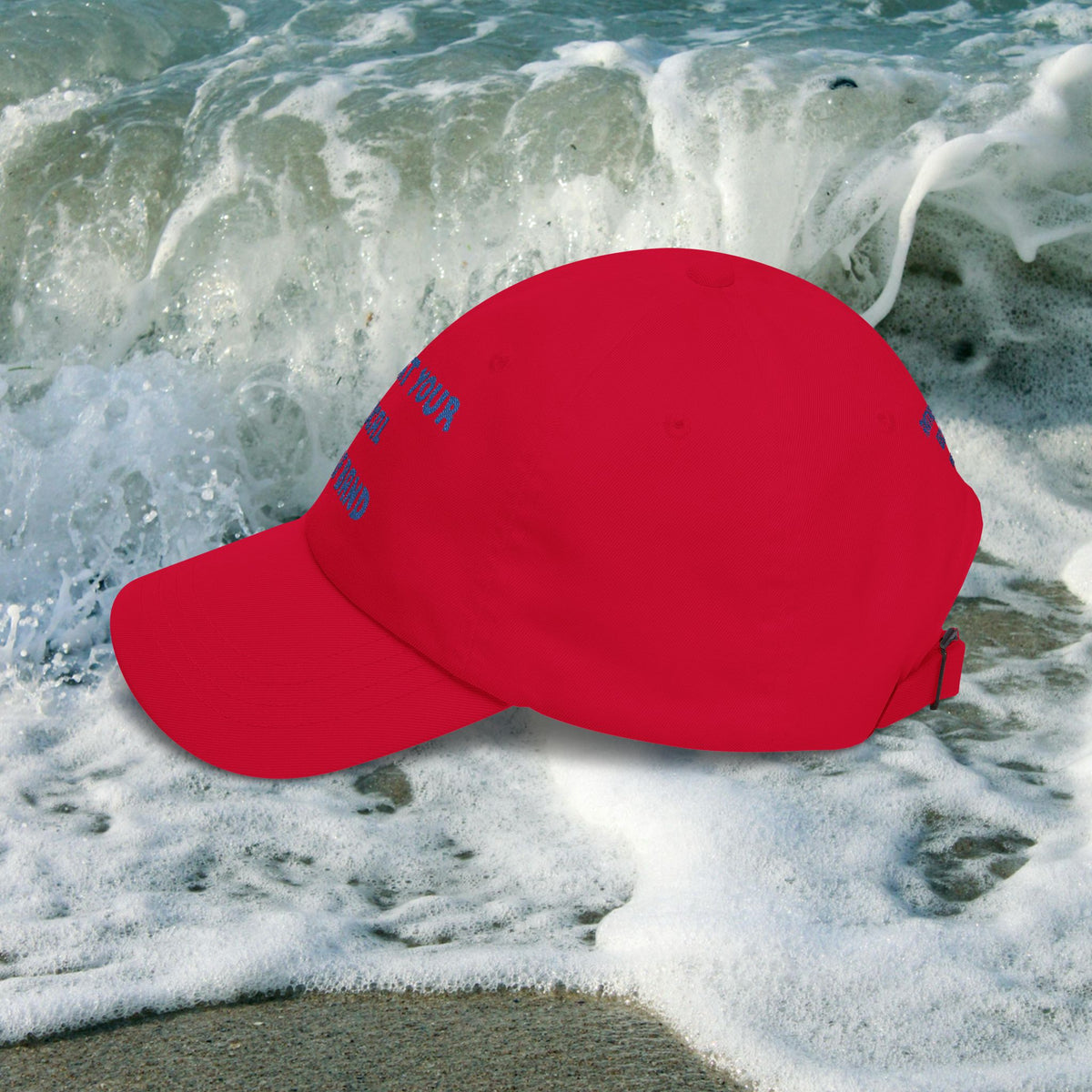 Surf Band Dad Hat - Blue Embroidery