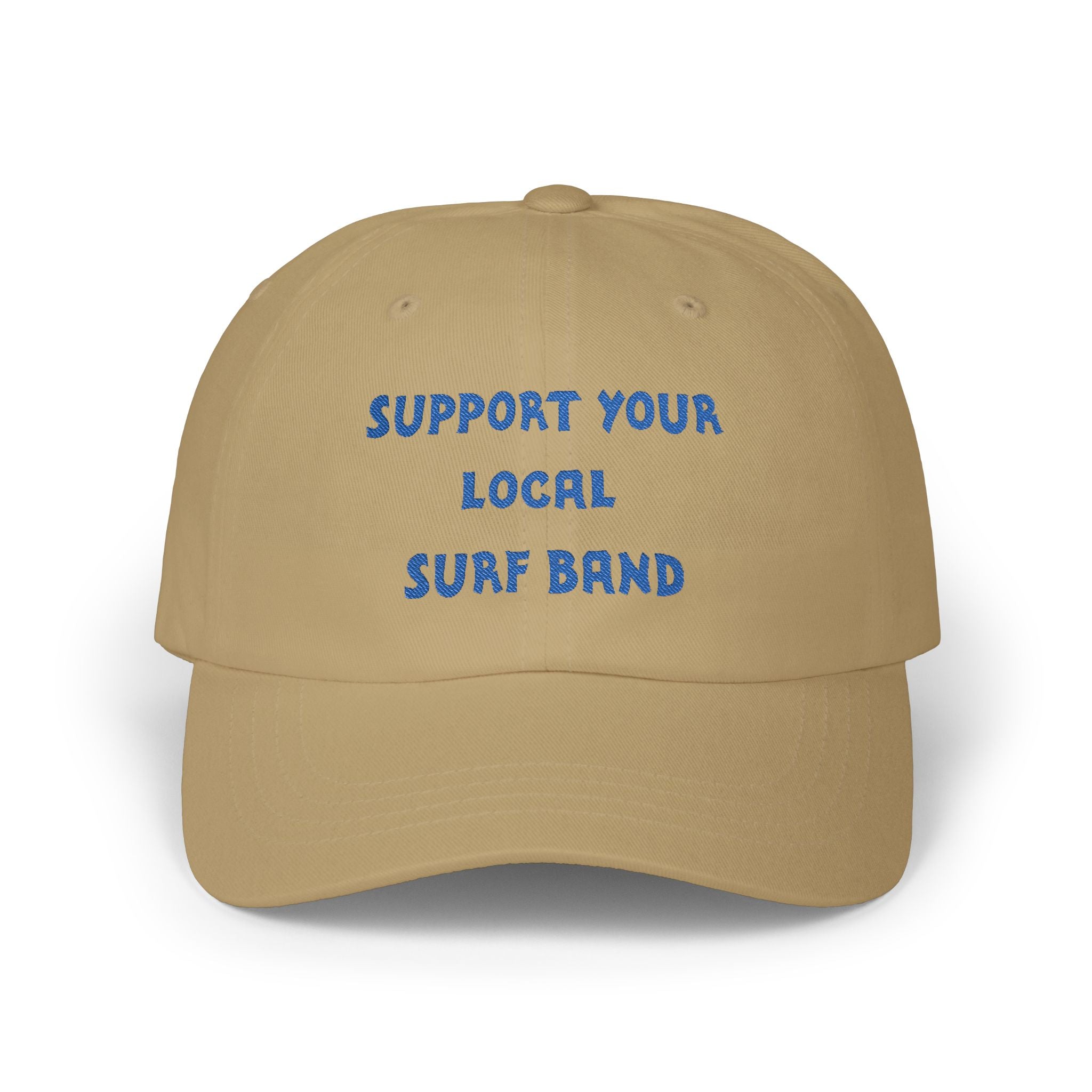 Surf Band Dad Hat - Blue Embroidery