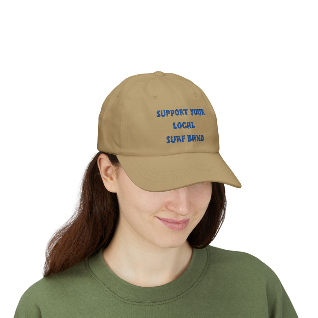 Surf Band Dad Hat - Blue Embroidery