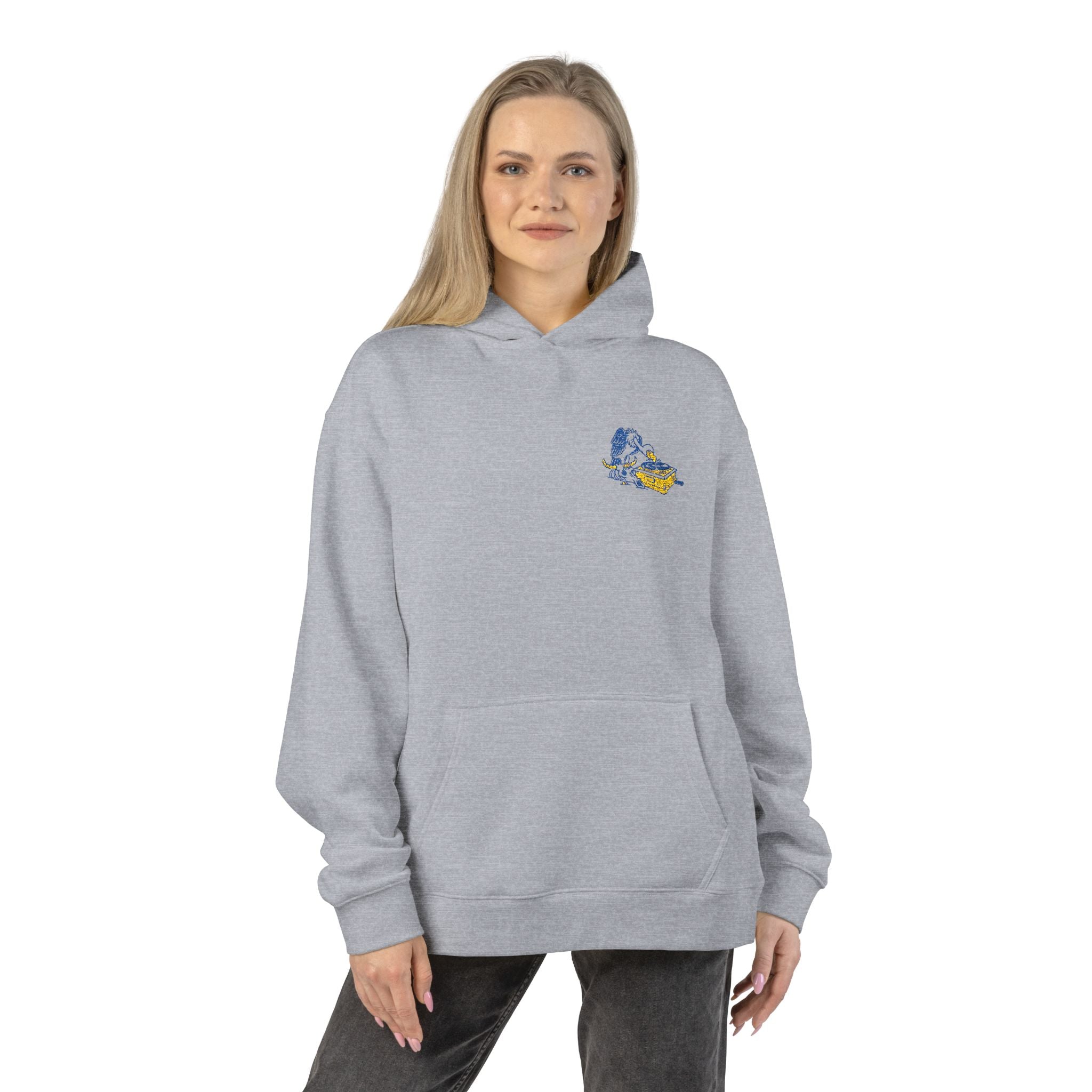 Another Wave Records – Vulture Embroidered Hood (Relaxed Fit)