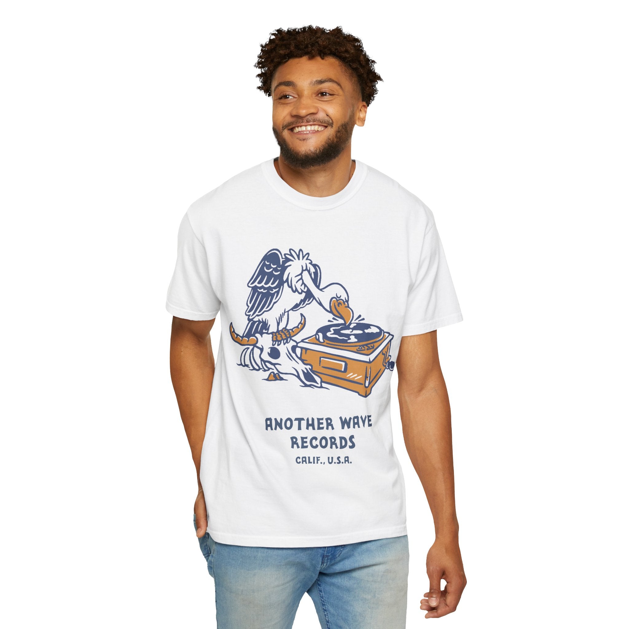 Another Wave Records – Vulture Crate Tee (Front Print)