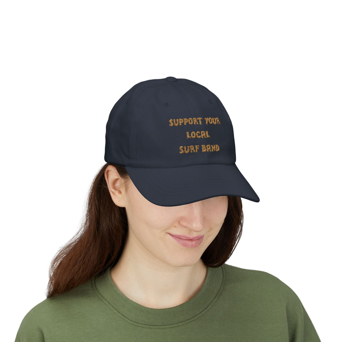 Surf Band Dad Cap - Gold Embroidery