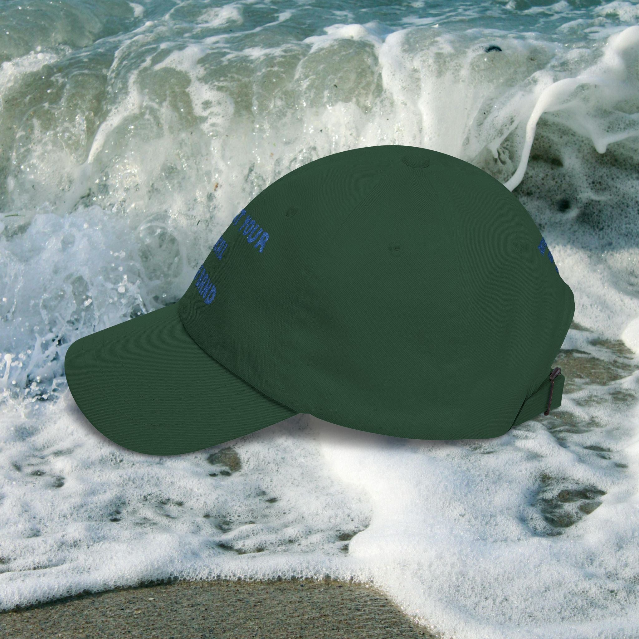 Surf Band Dad Hat - Blue Embroidery