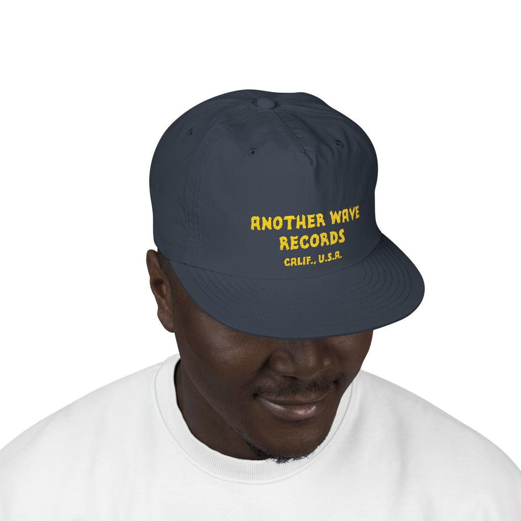 Another Wave Records Surf Cap – Yellow Embroidery – Calif. U.S.A.