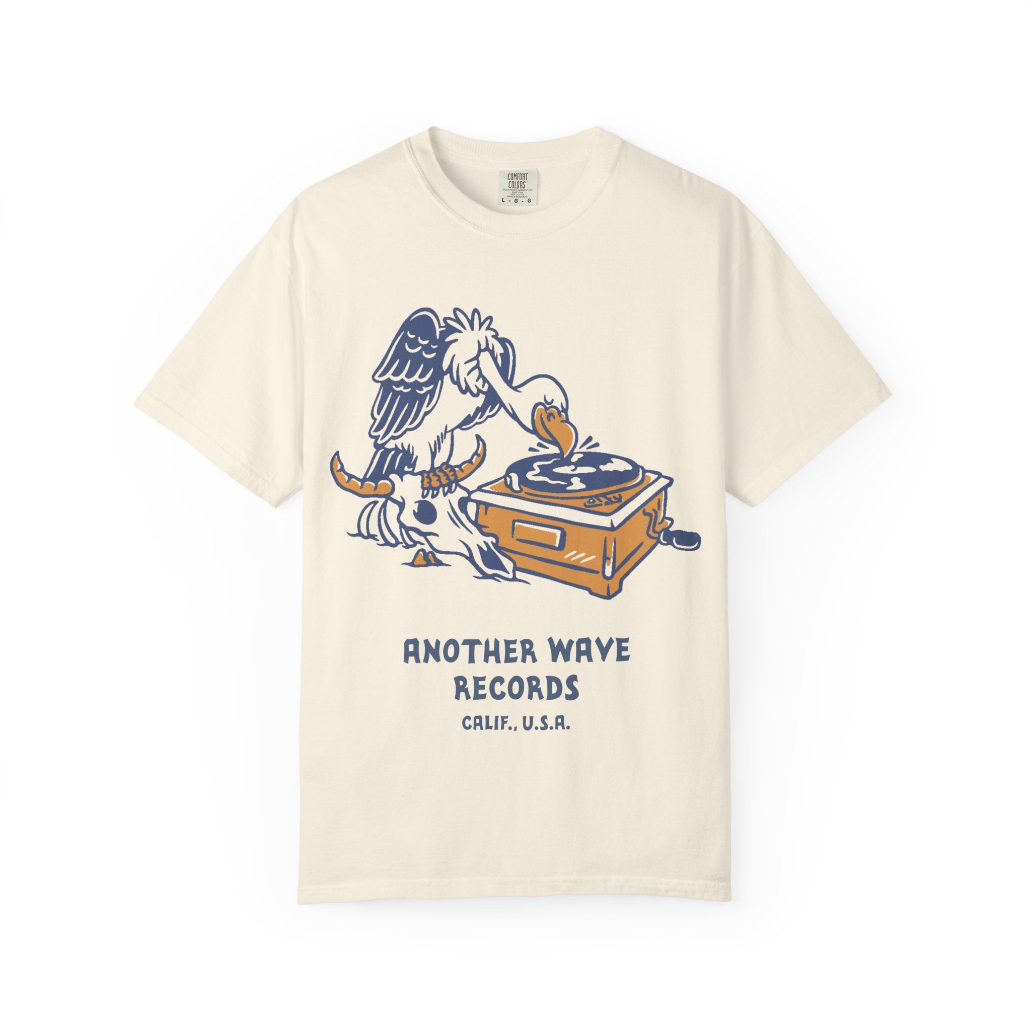 Another Wave Records – Vulture Crate Tee (Front Print)