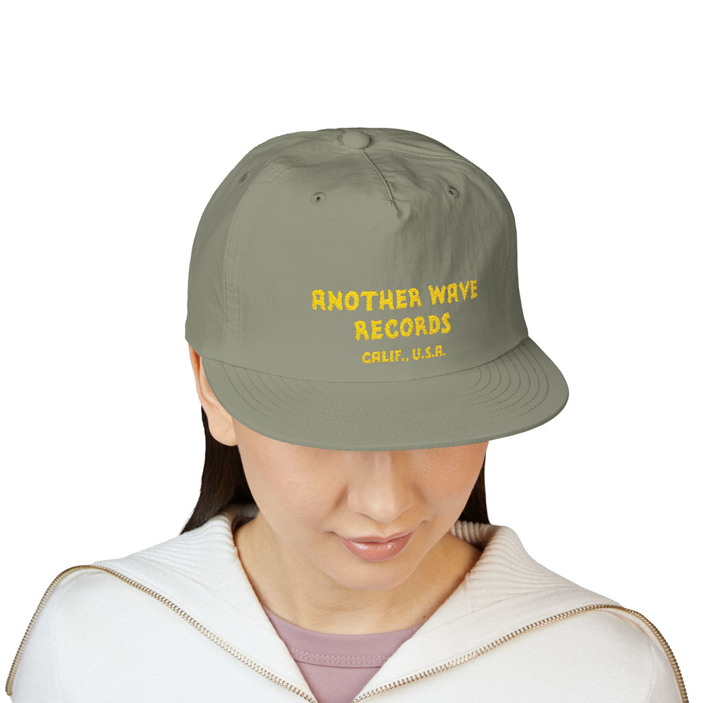 Another Wave Records Surf Cap – Yellow Embroidery – Calif. U.S.A.