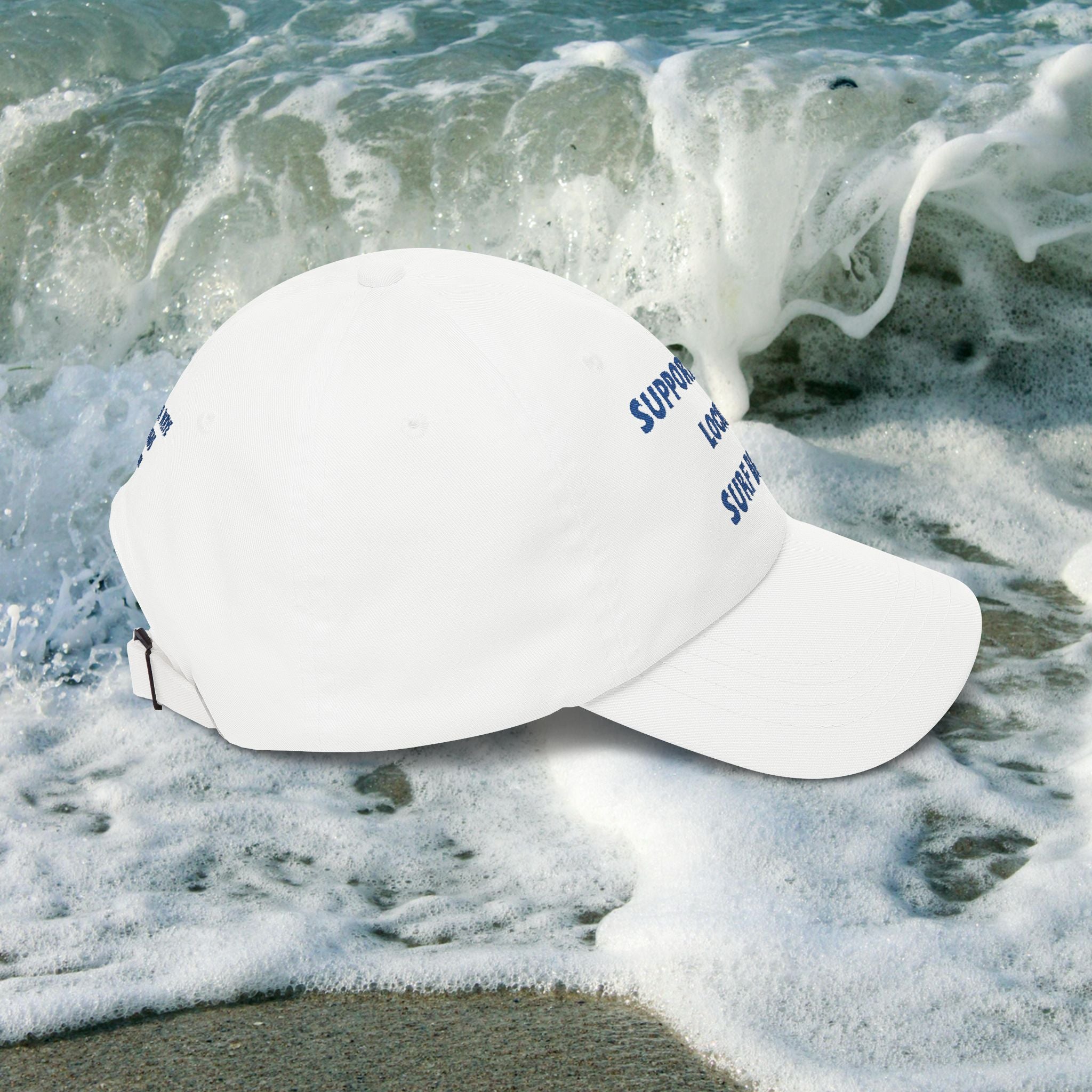 Surf Band Dad Hat - Blue Embroidery