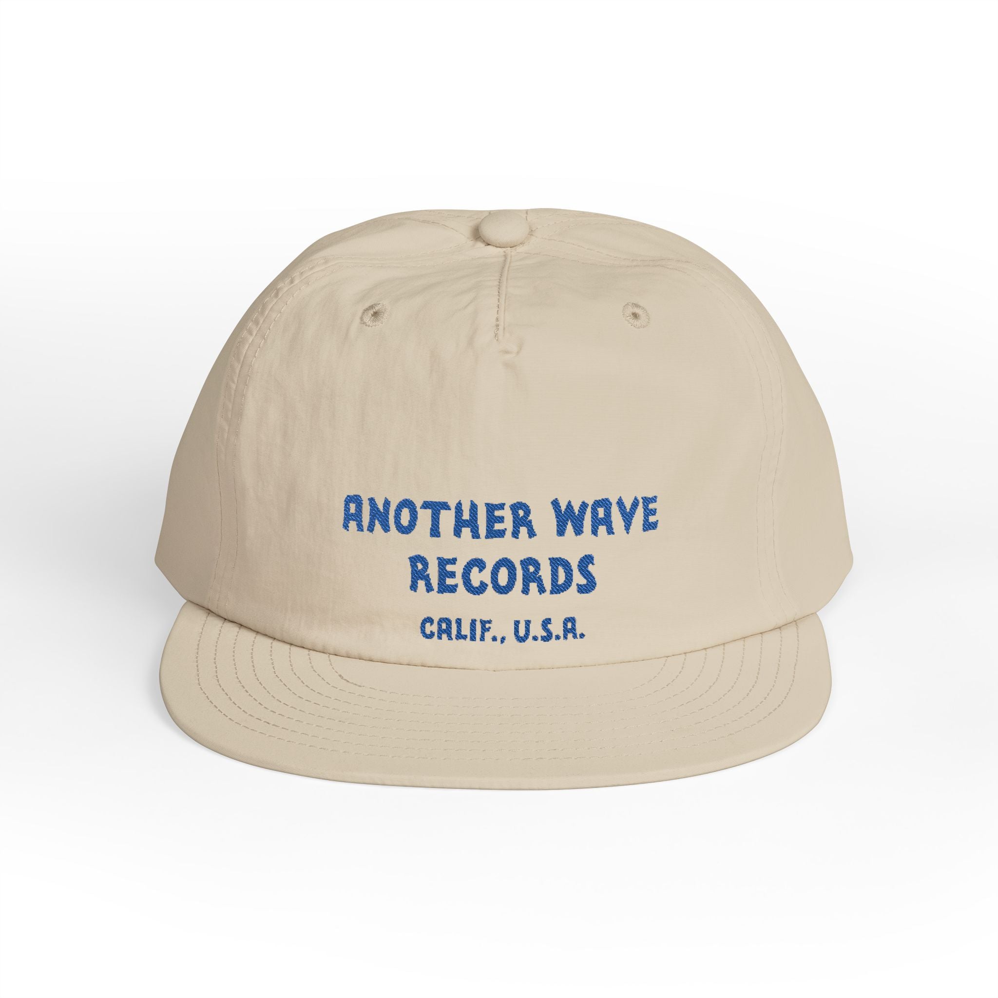 Another Wave Records Surf Cap – Blue Embroidery – Calif. U.S.A.