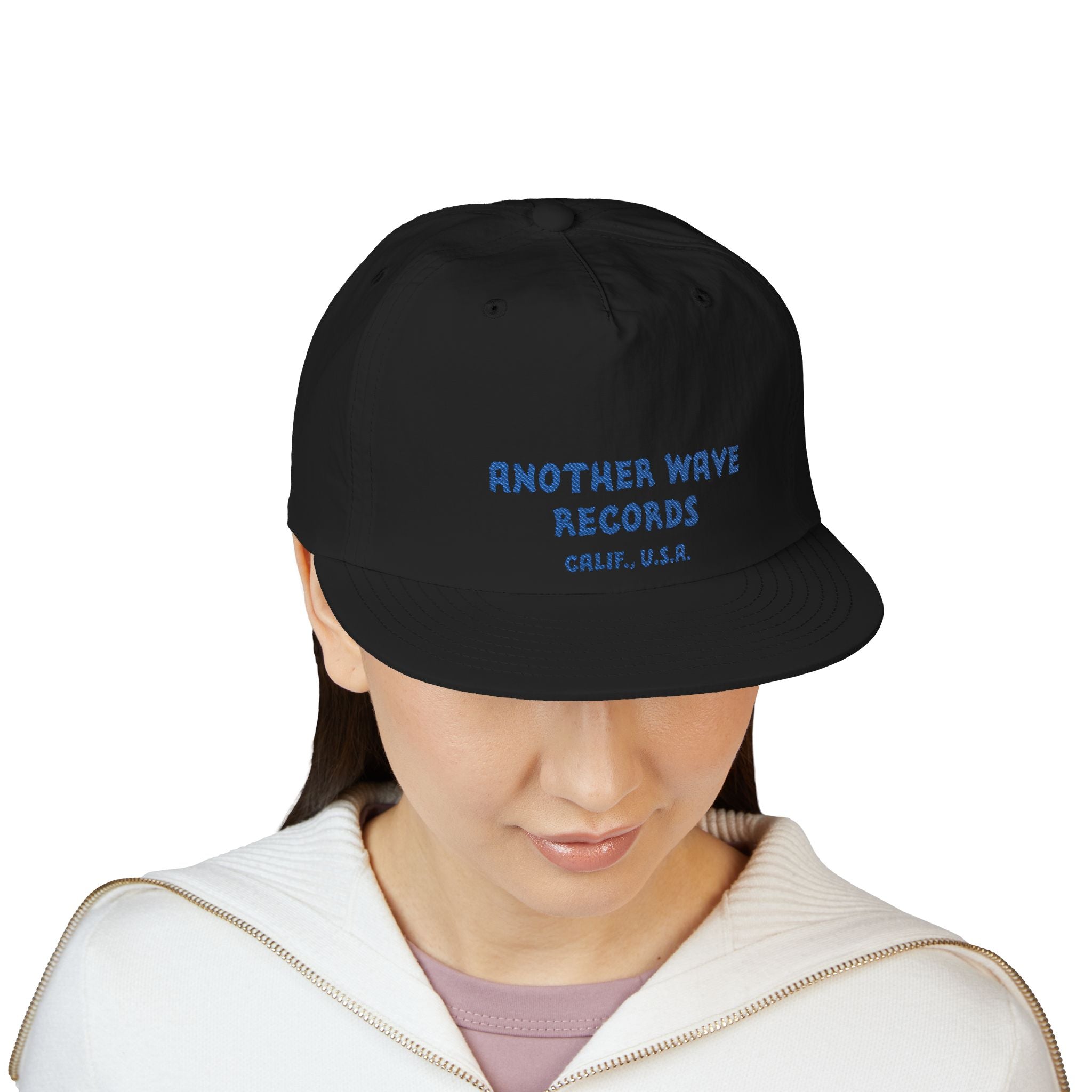 Another Wave Records Surf Cap – Blue Embroidery – Calif. U.S.A.