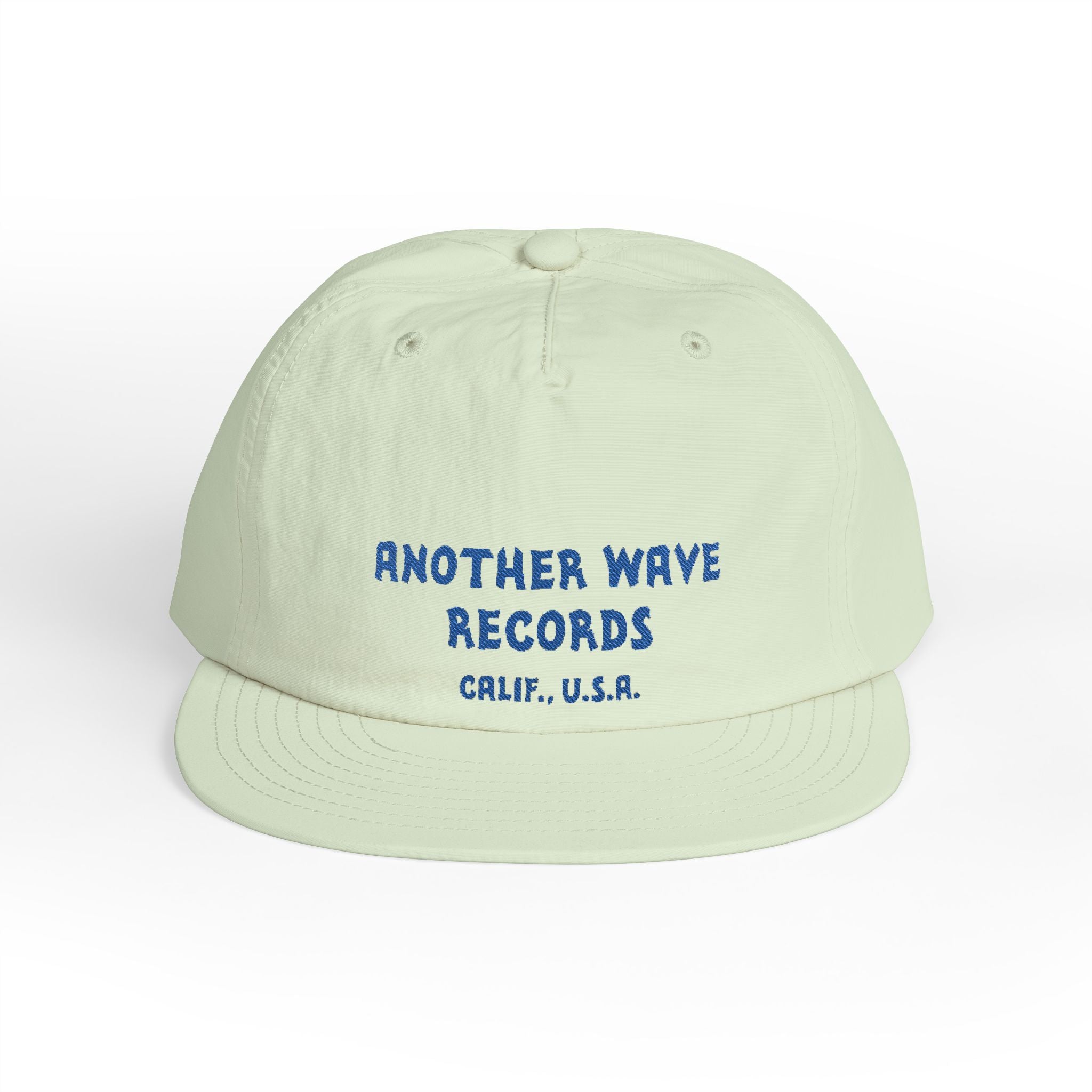 Another Wave Records Surf Cap – Blue Embroidery – Calif. U.S.A.