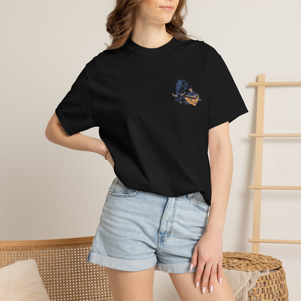 Another Wave Records Signature Vulture Tee (Garment Dyed)