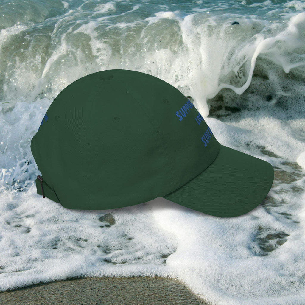 Surf Band Dad Hat - Blue Embroidery