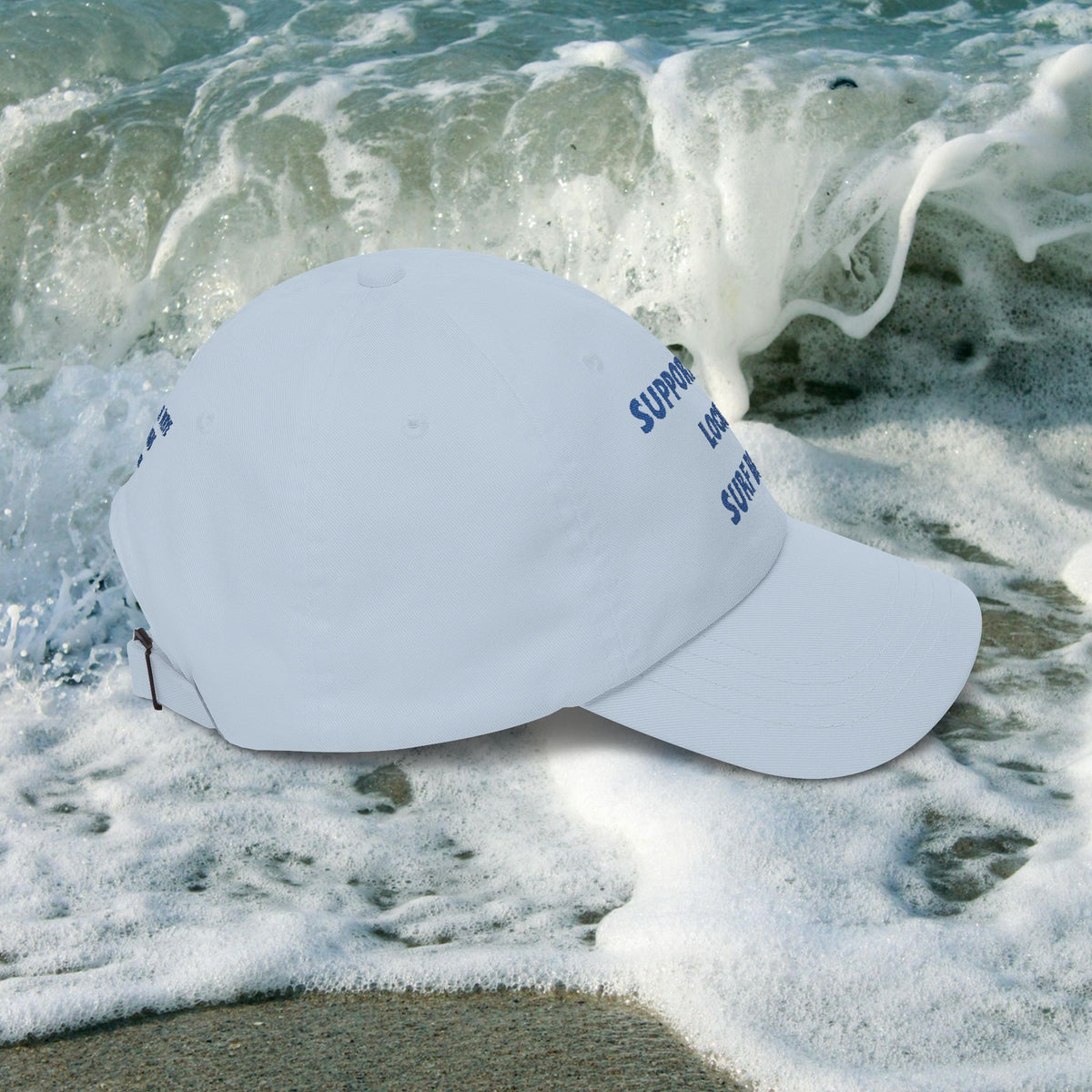 Surf Band Dad Hat - Blue Embroidery