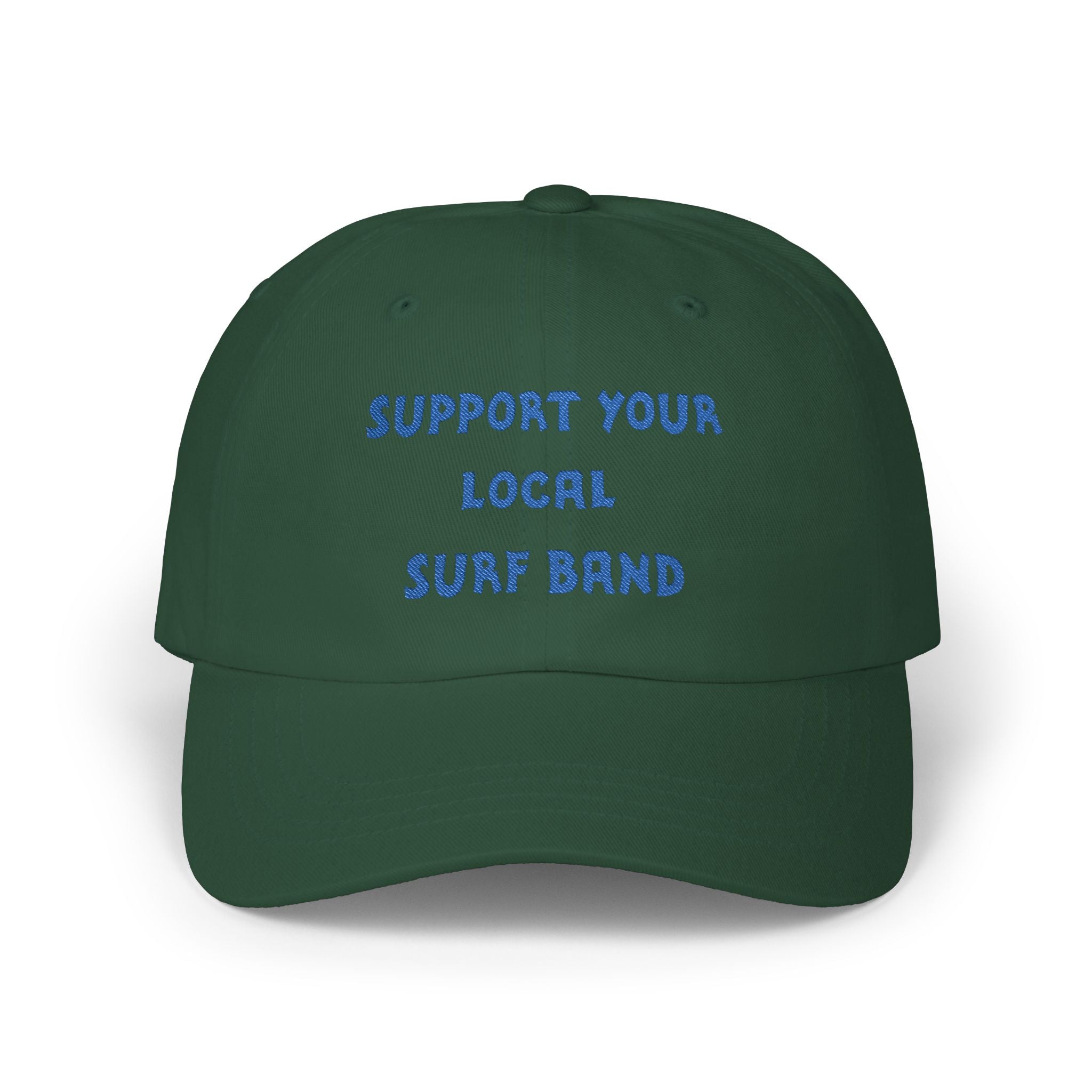Surf Band Dad Hat - Blue Embroidery