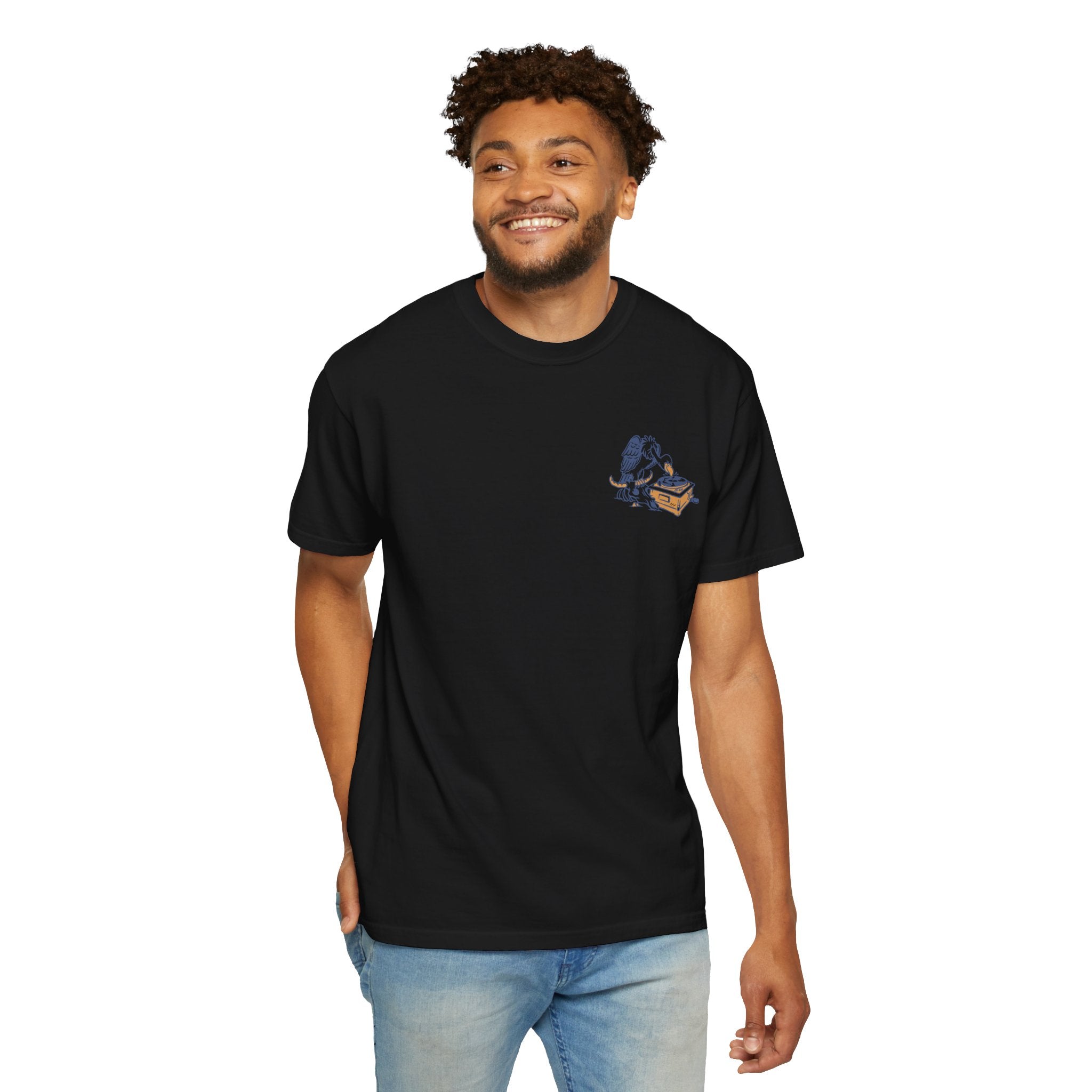 Another Wave Records Signature Vulture Tee (Garment Dyed)