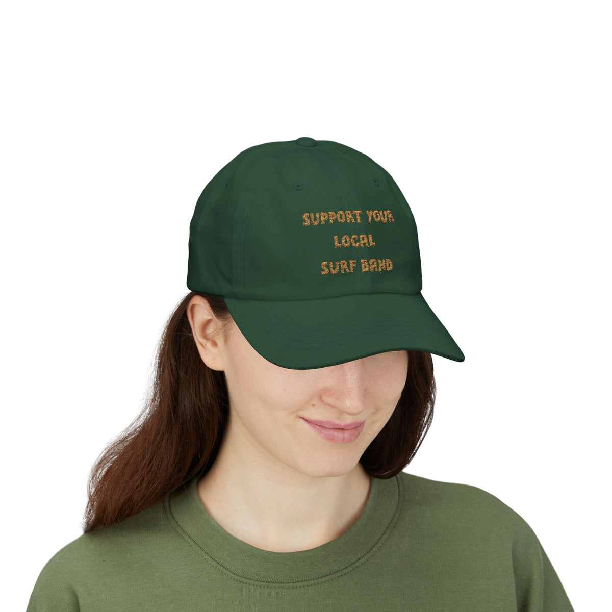 Surf Band Dad Cap - Gold Embroidery