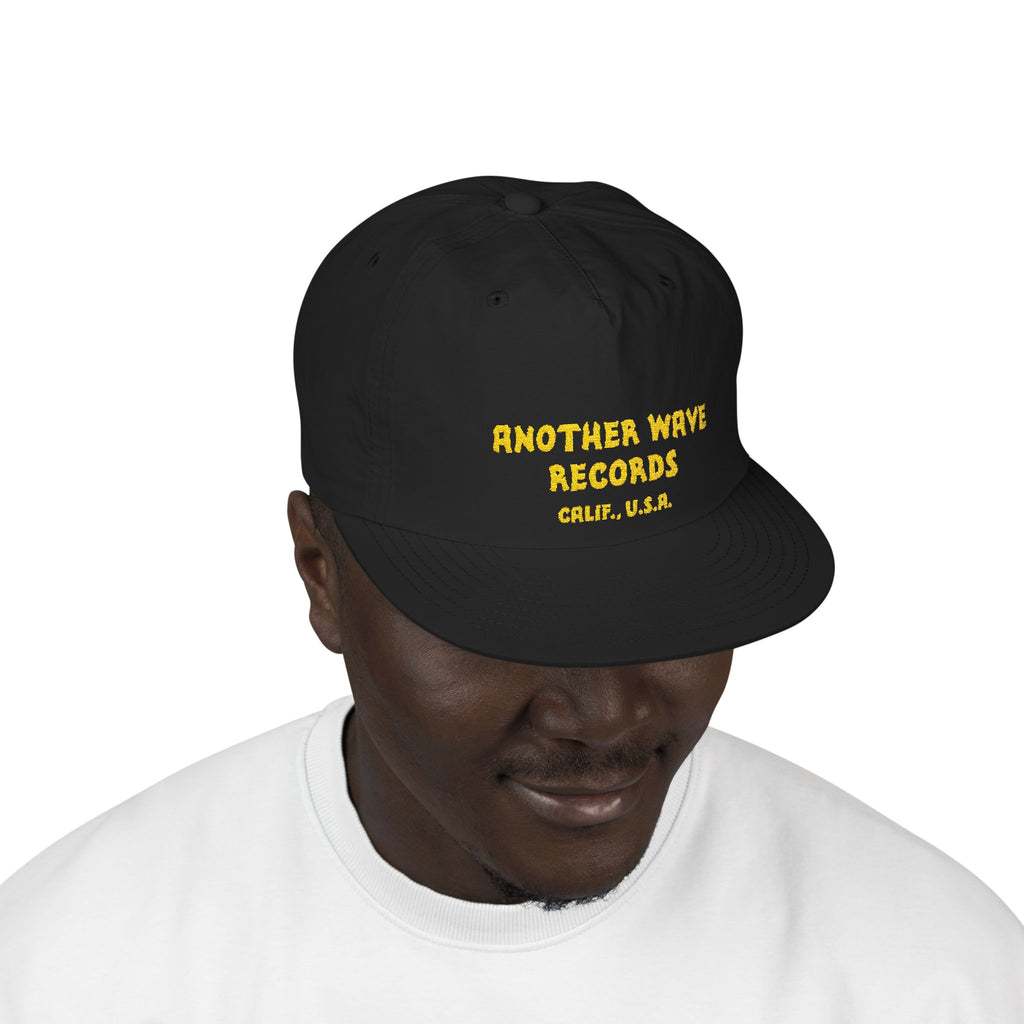 Another Wave Records Surf Cap – Yellow Embroidery – Calif. U.S.A.
