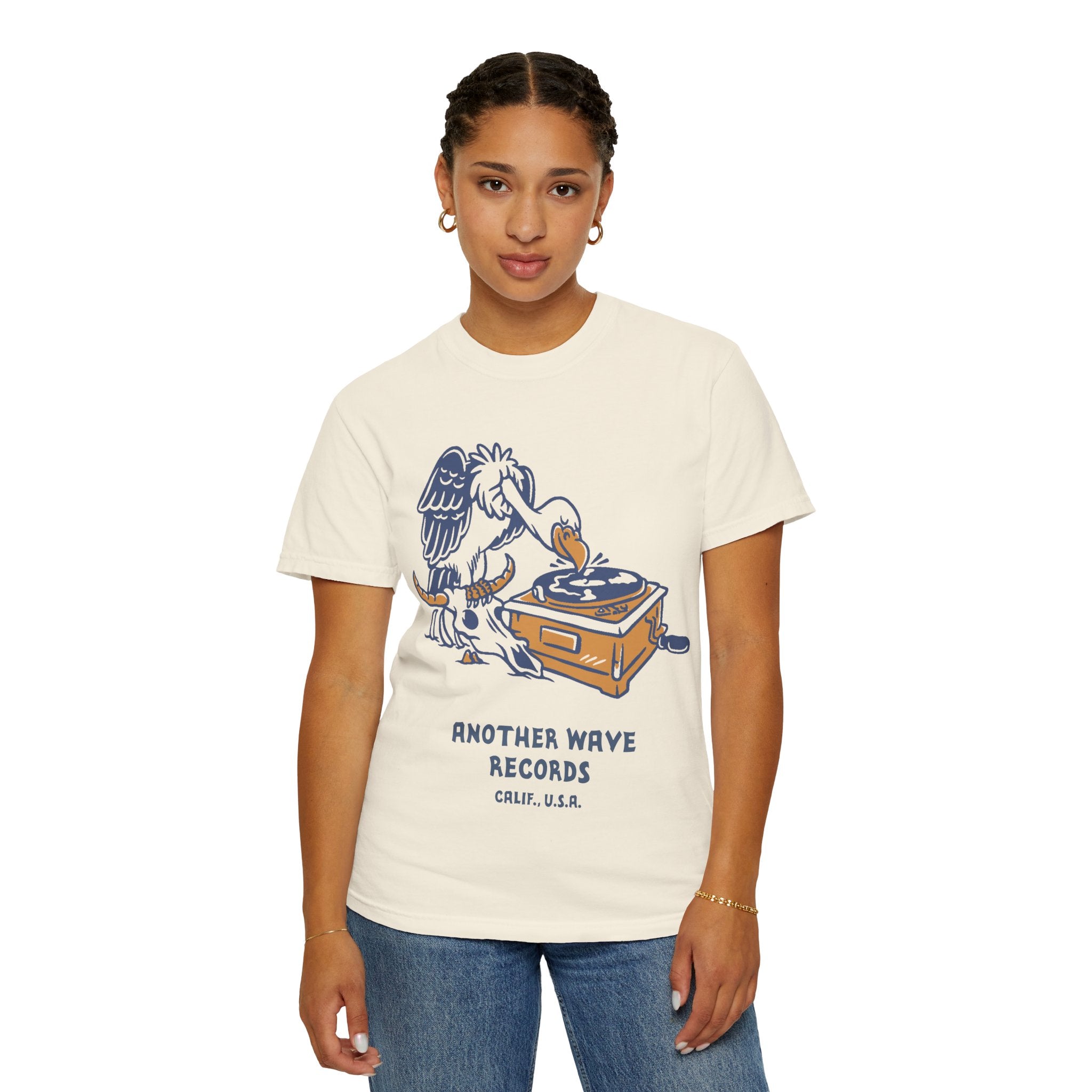 Another Wave Records – Vulture Crate Tee (Front Print)