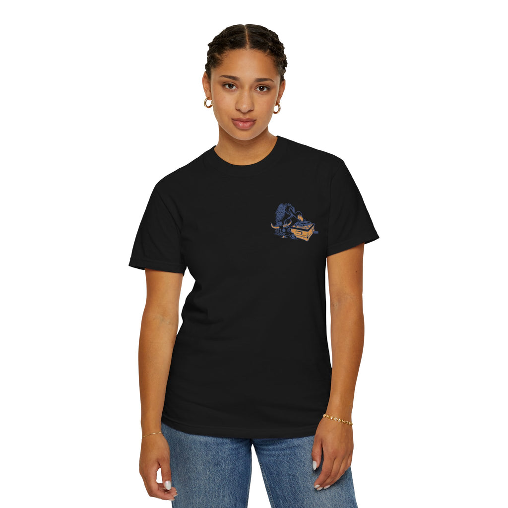 Another Wave Records Signature Vulture Tee (Garment Dyed)
