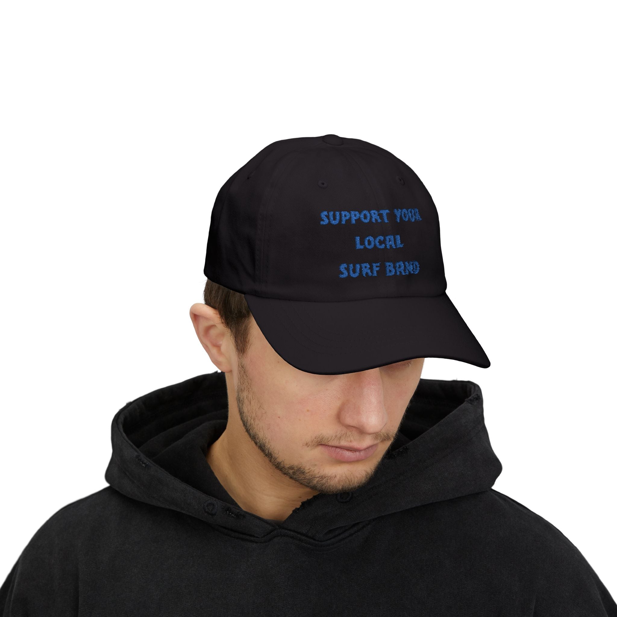 Surf Band Dad Hat - Blue Embroidery