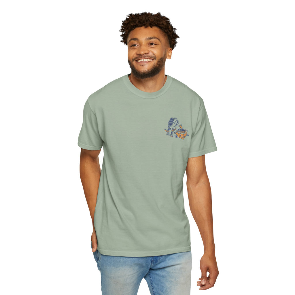 Another Wave Records Signature Vulture Tee (Garment Dyed)