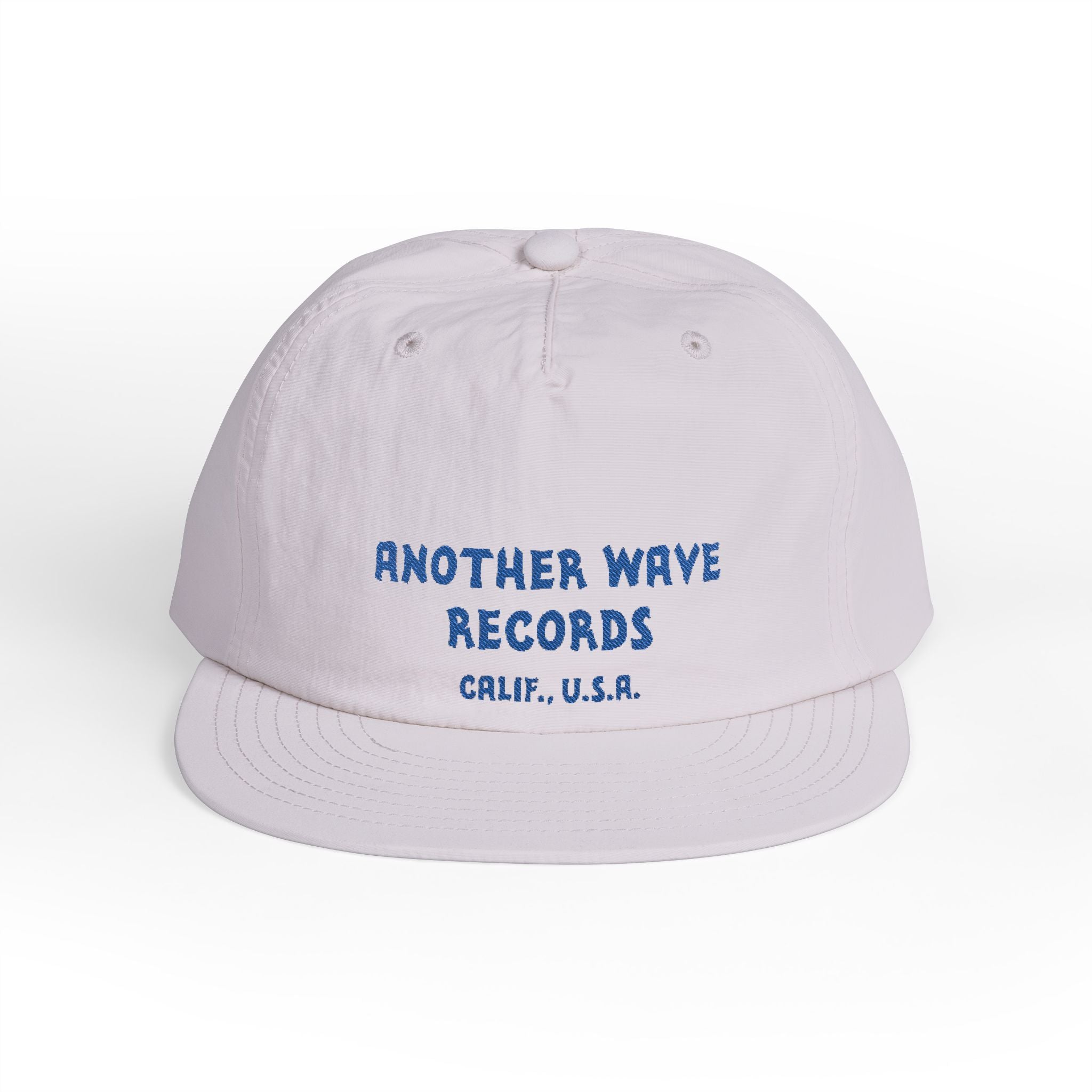 Another Wave Records Surf Cap – Blue Embroidery – Calif. U.S.A.