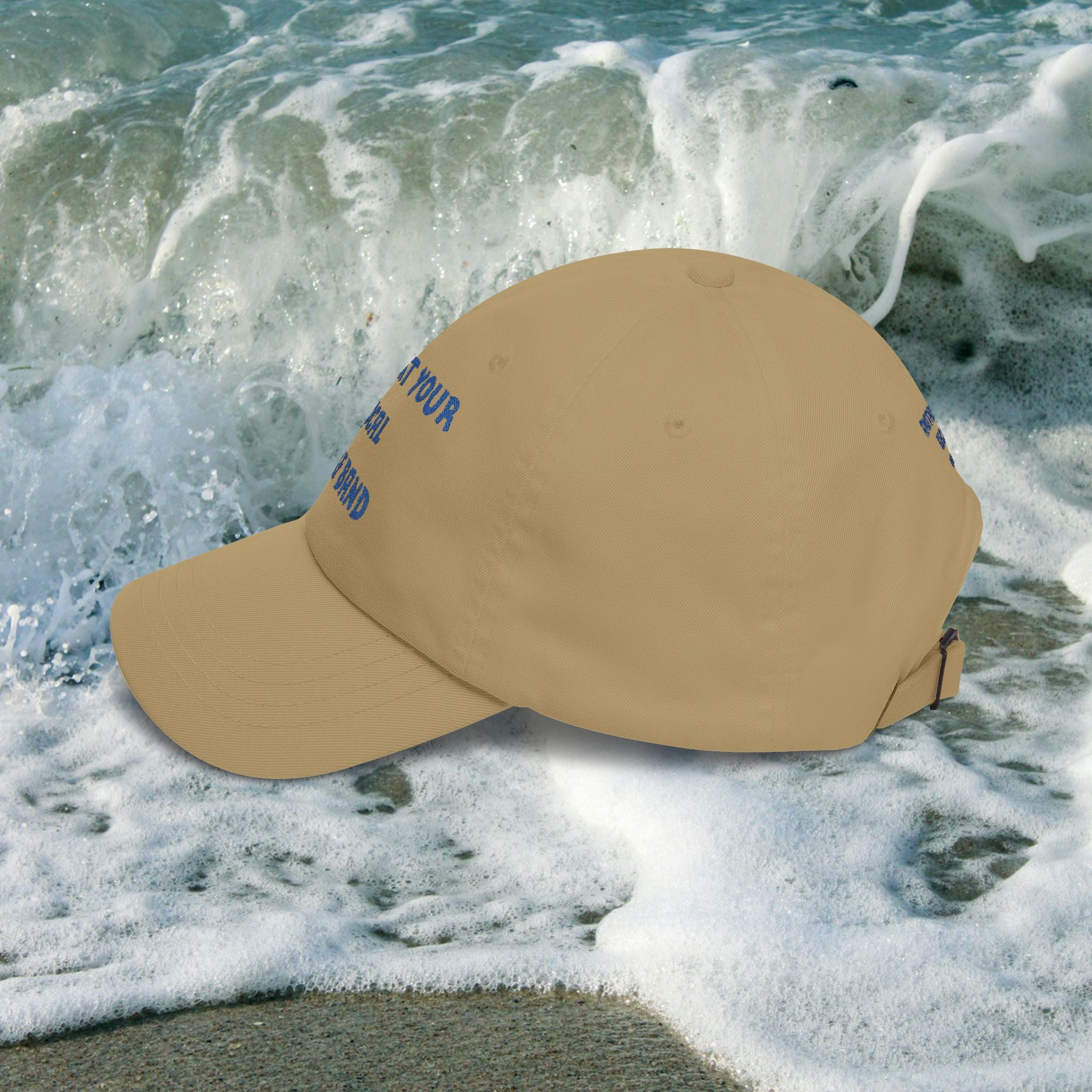 Surf Band Dad Hat - Blue Embroidery