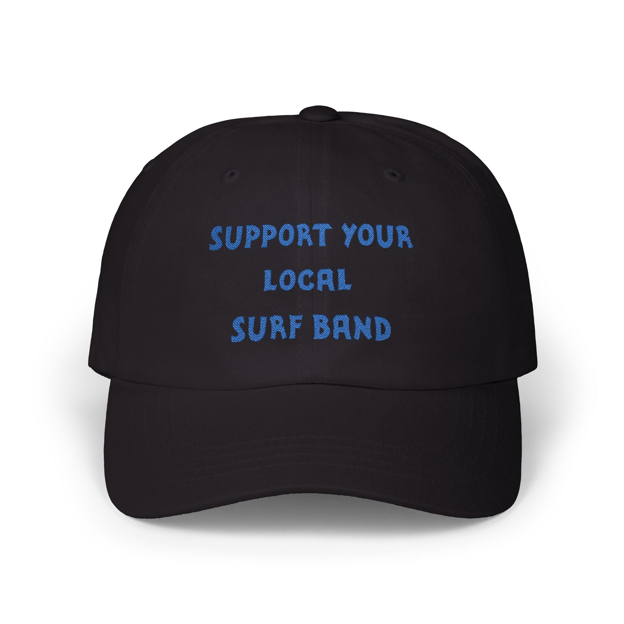 Surf Band Dad Hat - Blue Embroidery
