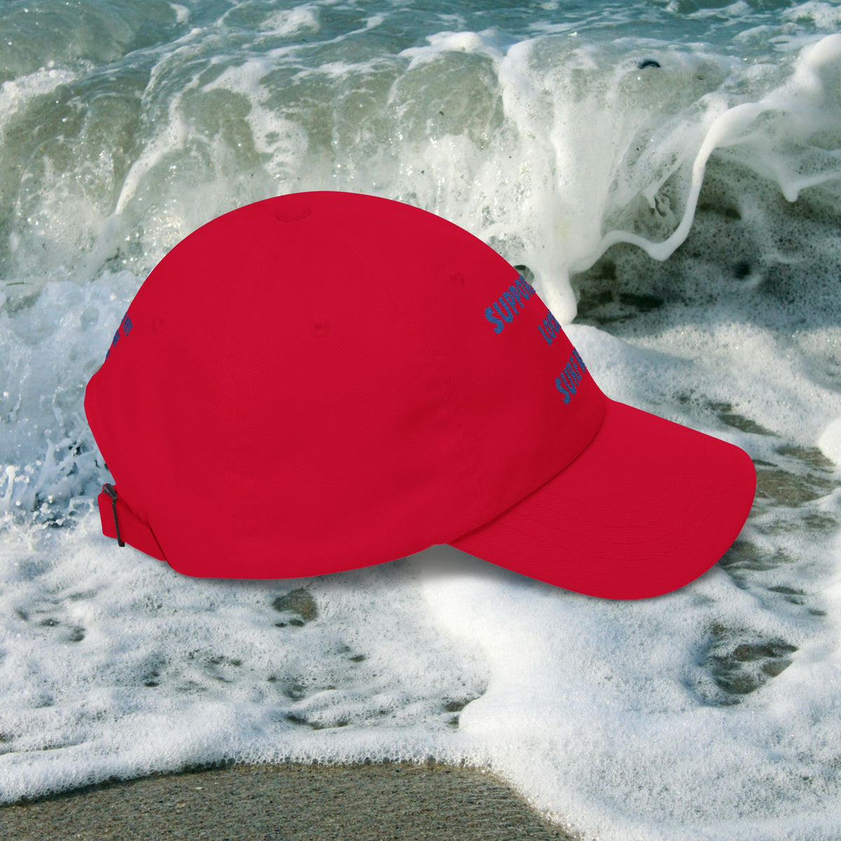 Surf Band Dad Hat - Blue Embroidery