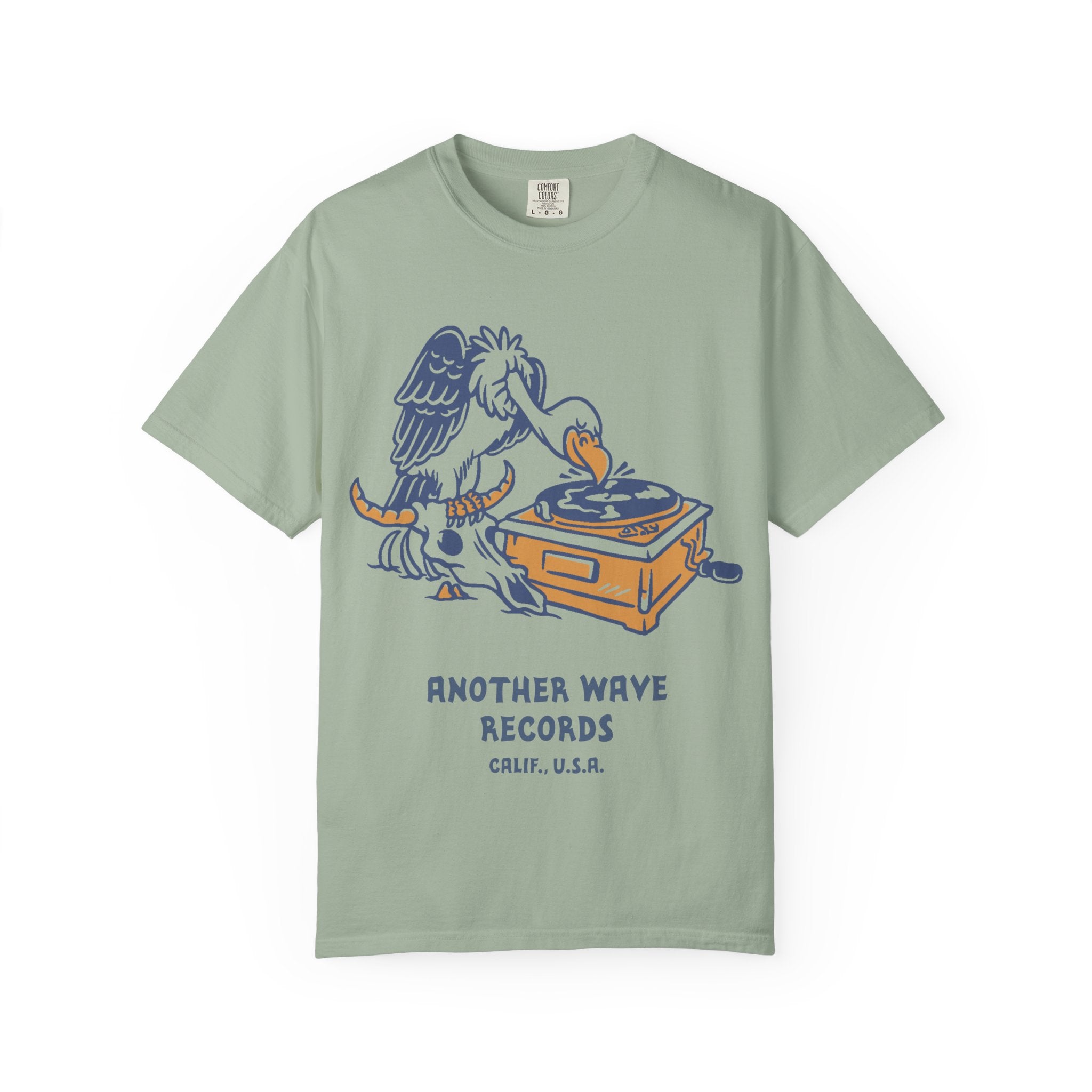 Another Wave Records – Vulture Crate Tee (Front Print)