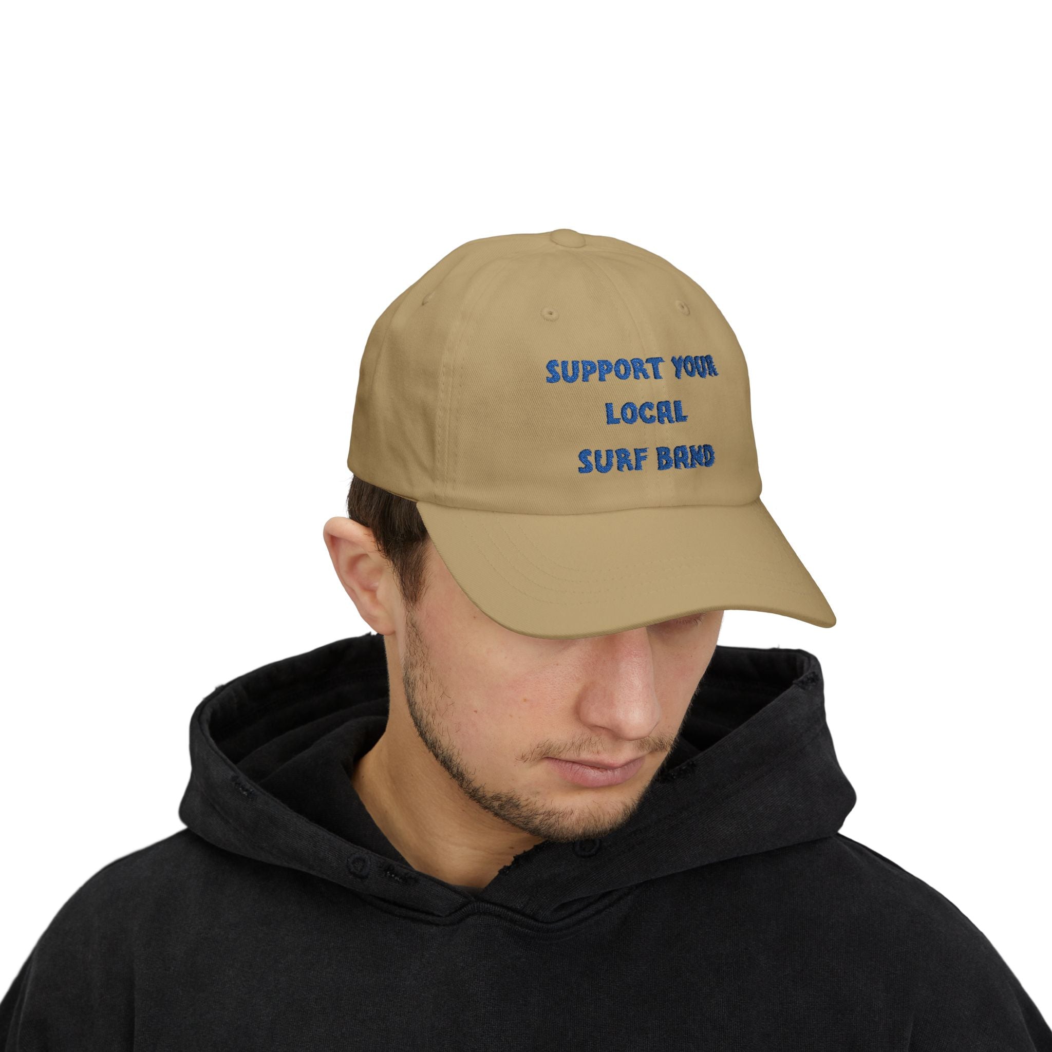 Surf Band Dad Hat - Blue Embroidery
