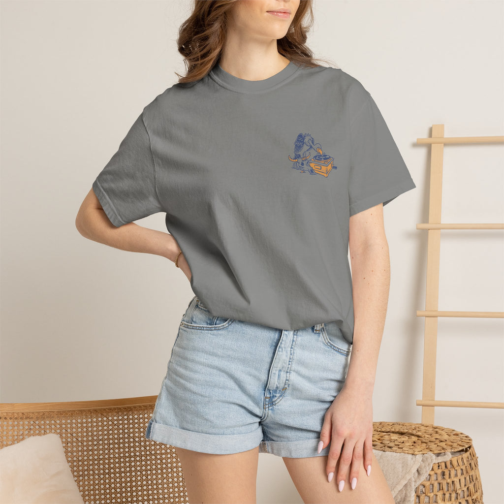 Another Wave Records Signature Vulture Tee (Garment Dyed)